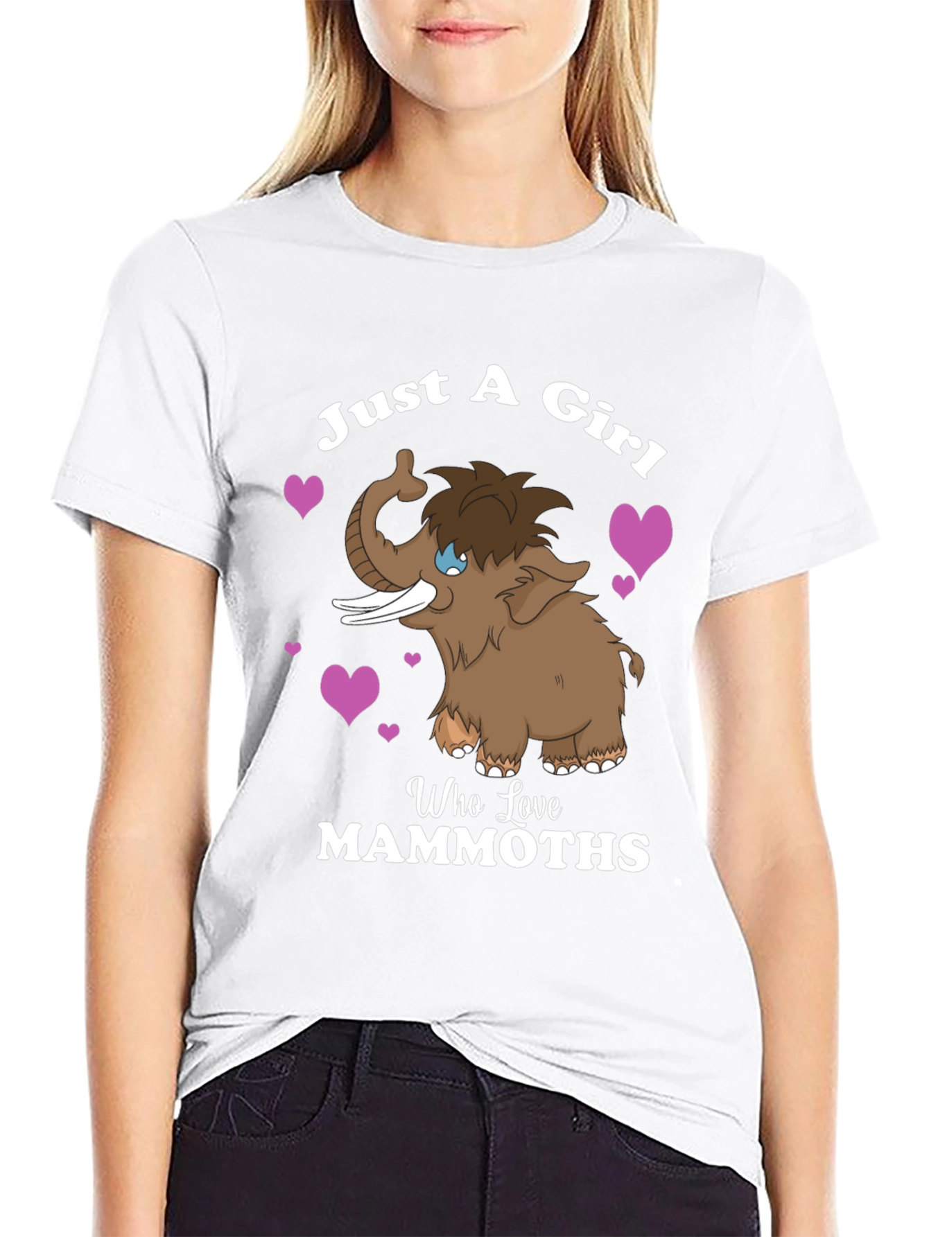 Just a Girl Who Loves Mammoths T-Shirt