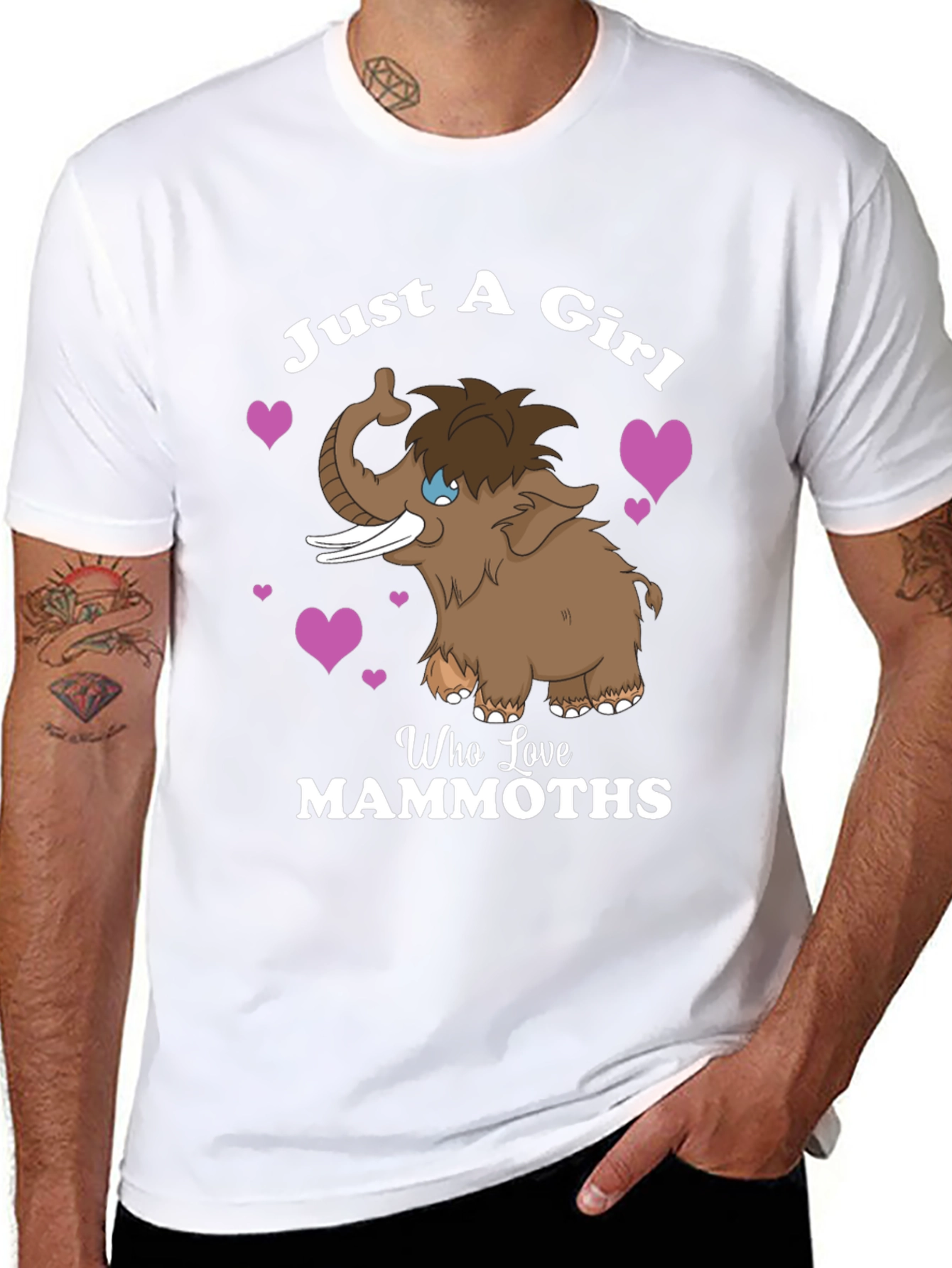 Just a Girl Who Loves Mammoths T-Shirt
