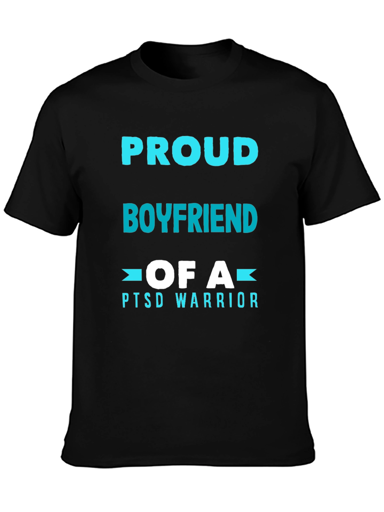 Proud Boyfriend PTSD Warrior Graphic T-Shirt