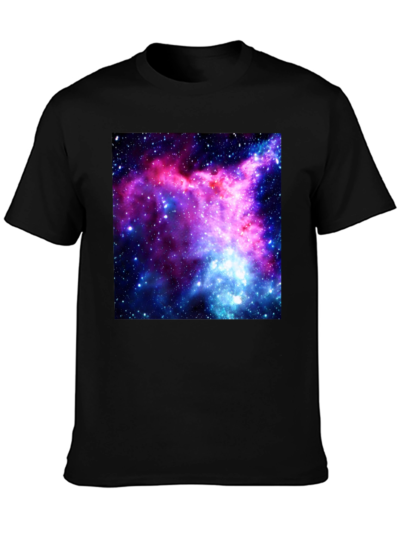 Nebula Print Black T-Shirt