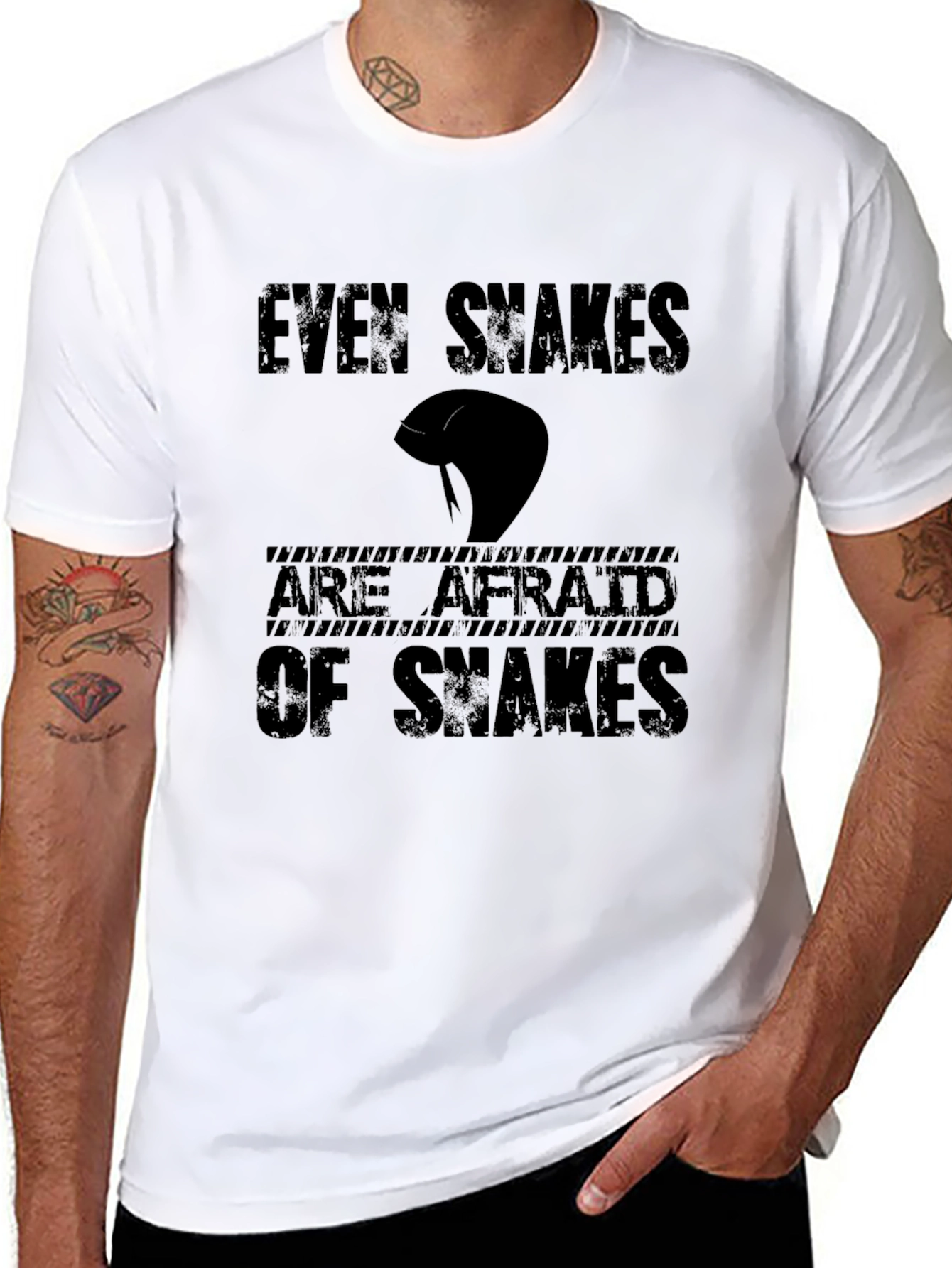 Even Snakes Are Afraid T-Shirt