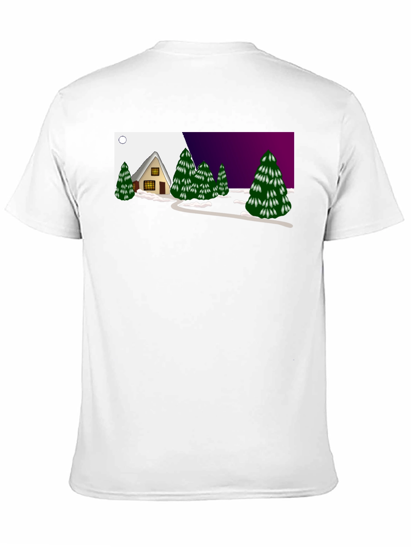 Winter Cabin Graphic Tee - Cozy and Unique