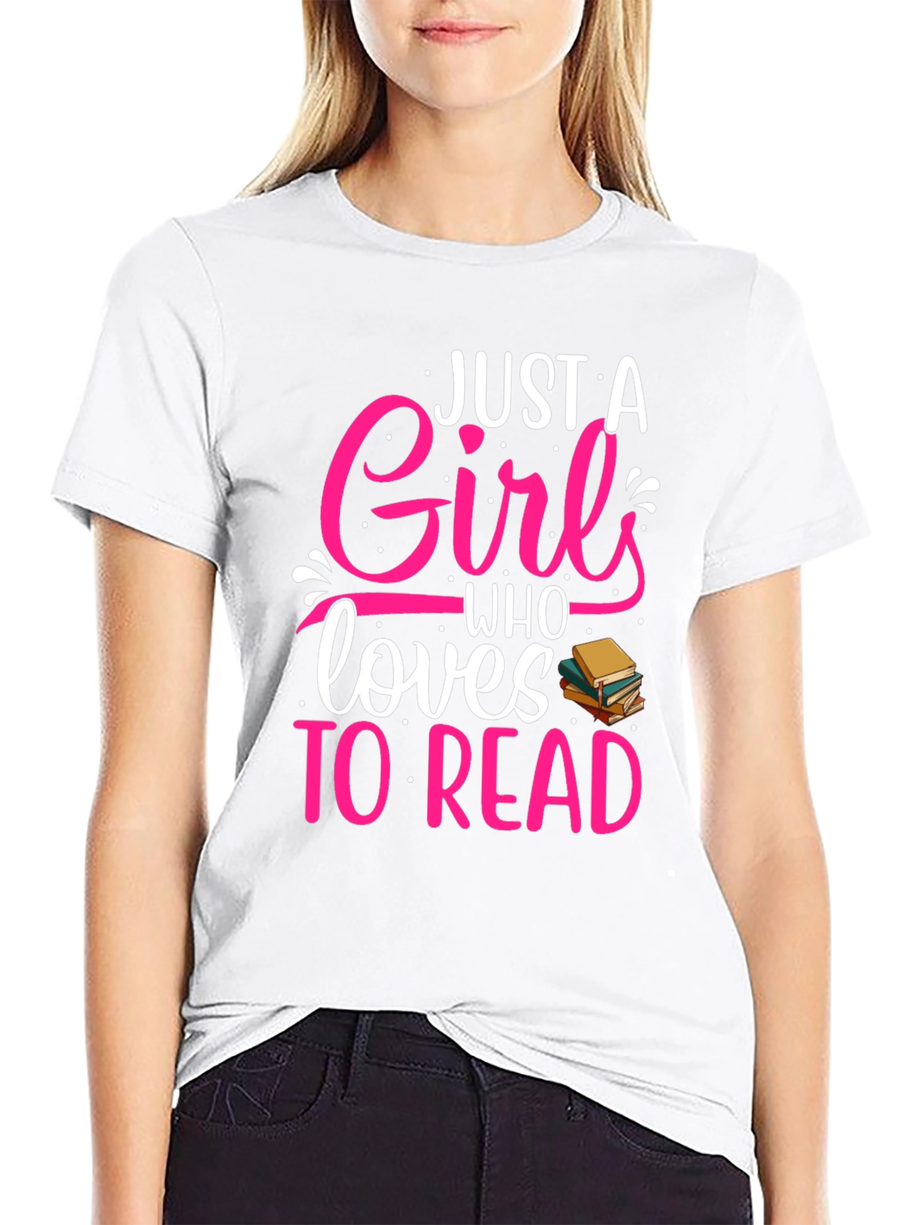 Just a Girl Who Loves to Read T-Shirt