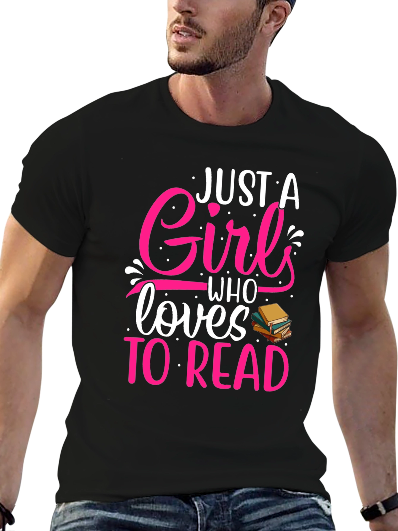 Just a Girl Who Loves to Read T-Shirt