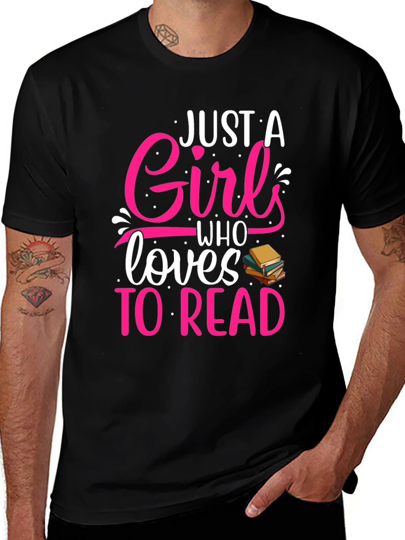 Just a Girl Who Loves to Read T-Shirt