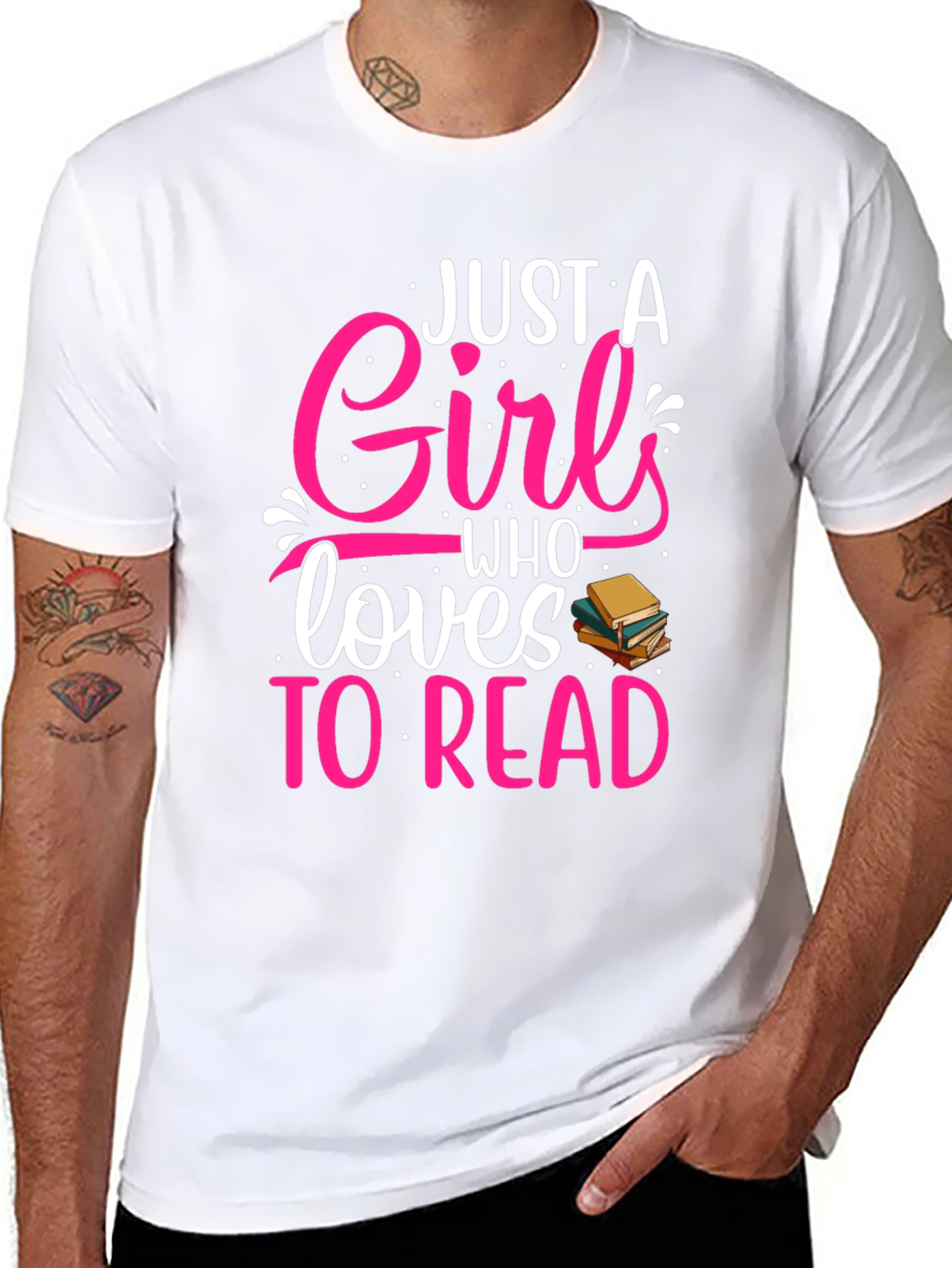 Just a Girl Who Loves to Read T-Shirt