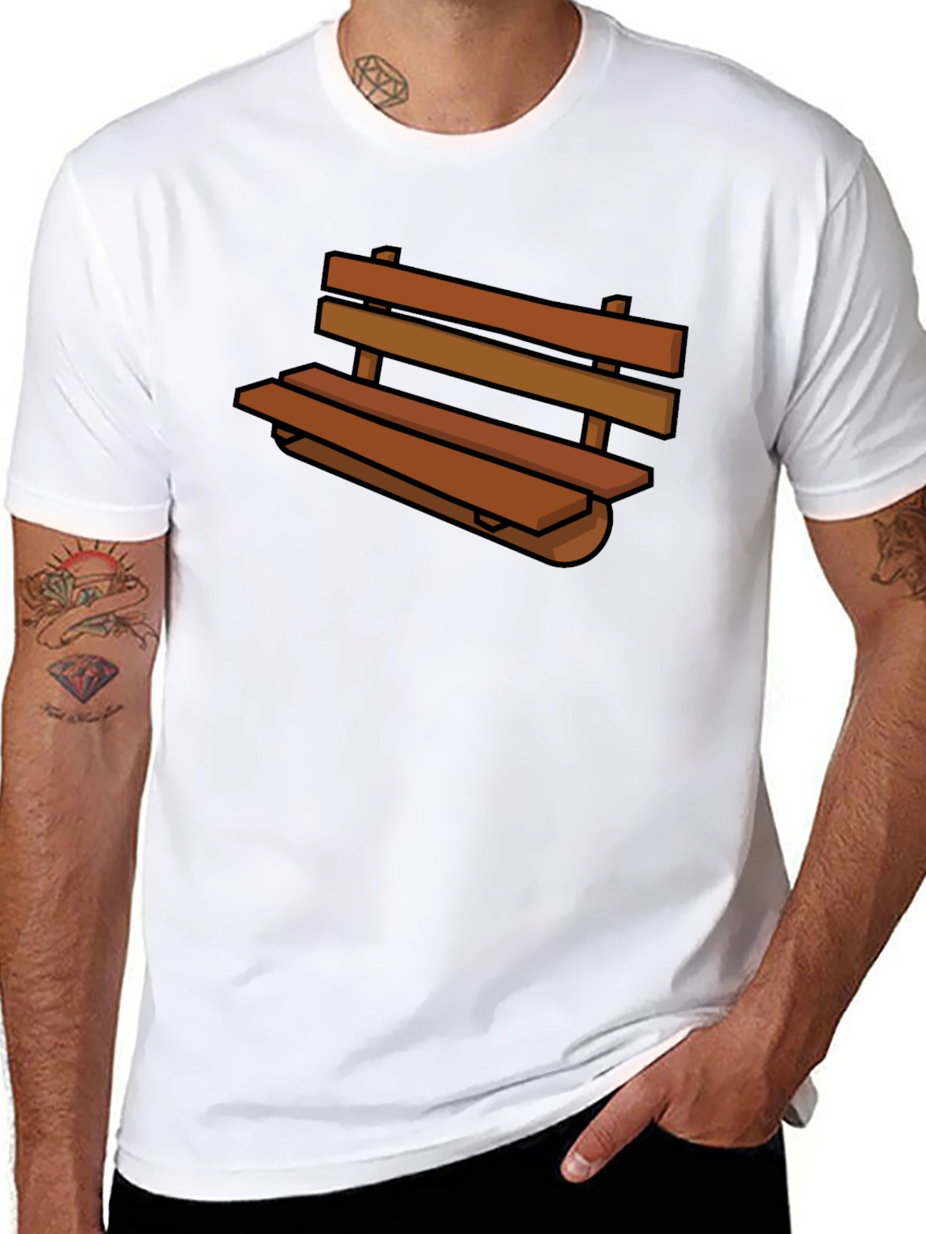 Bench Graphic T-Shirt - Comfortable Casual Wear