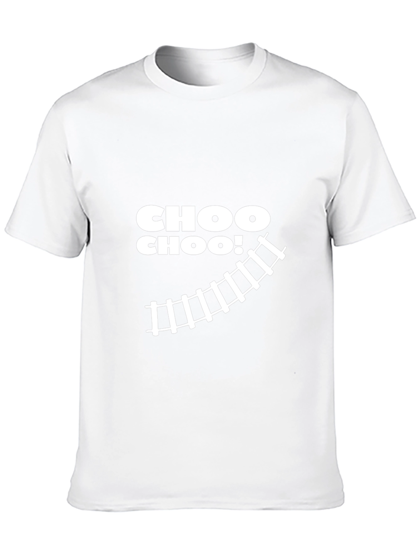 Choo Choo! Train Track Graphic Tee - Black