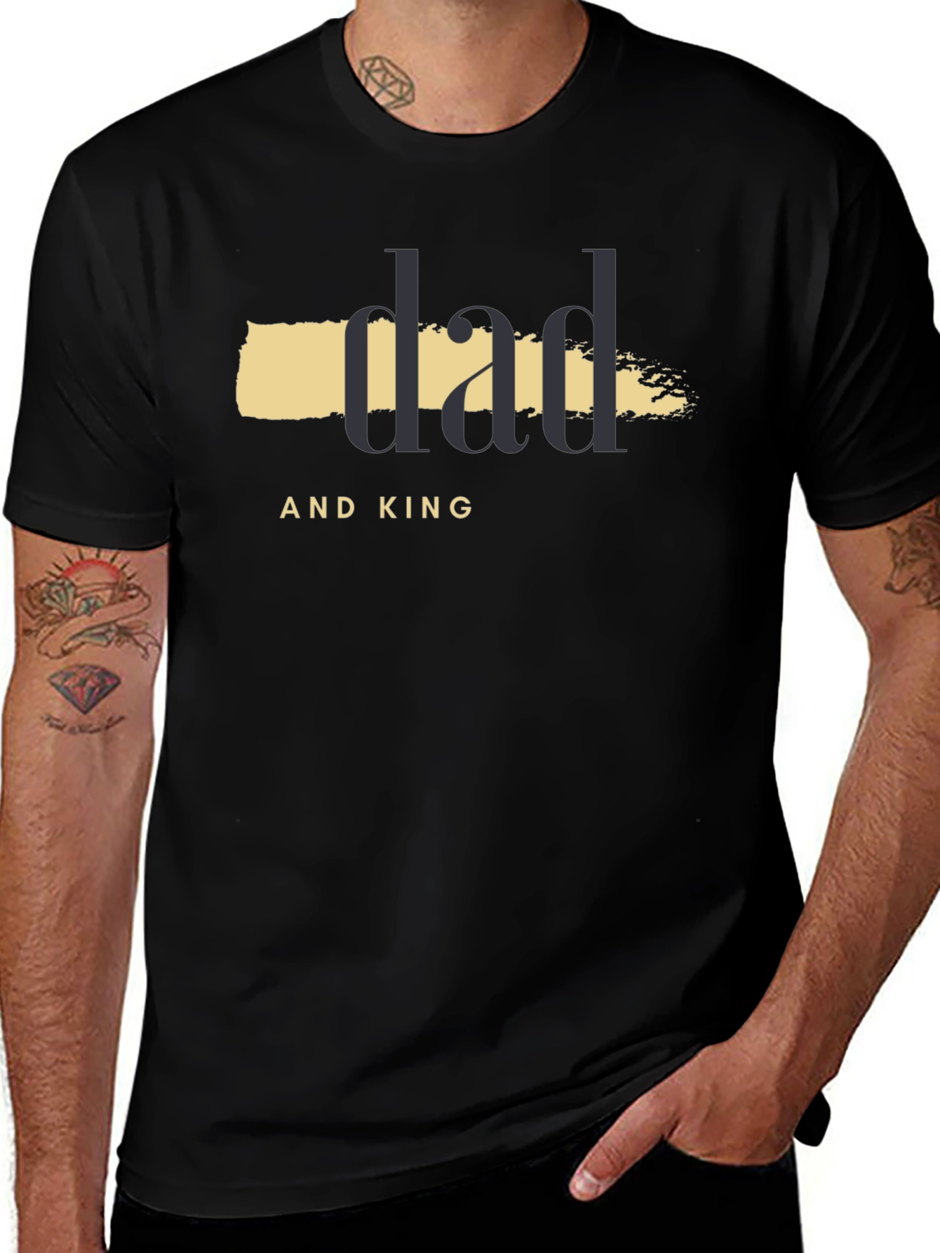 Dad and King Graphic T-Shirt
