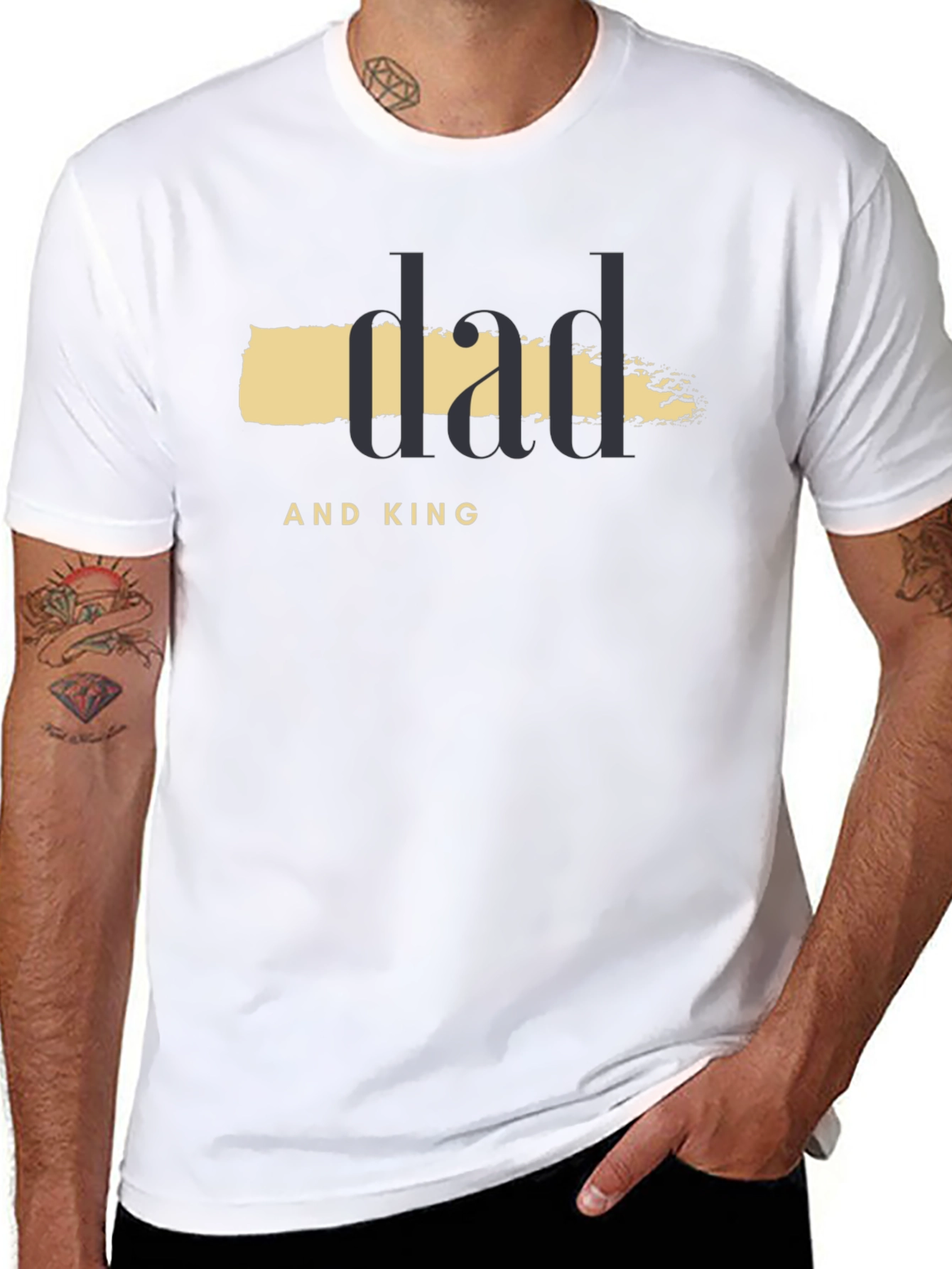 Dad and King Graphic T-Shirt