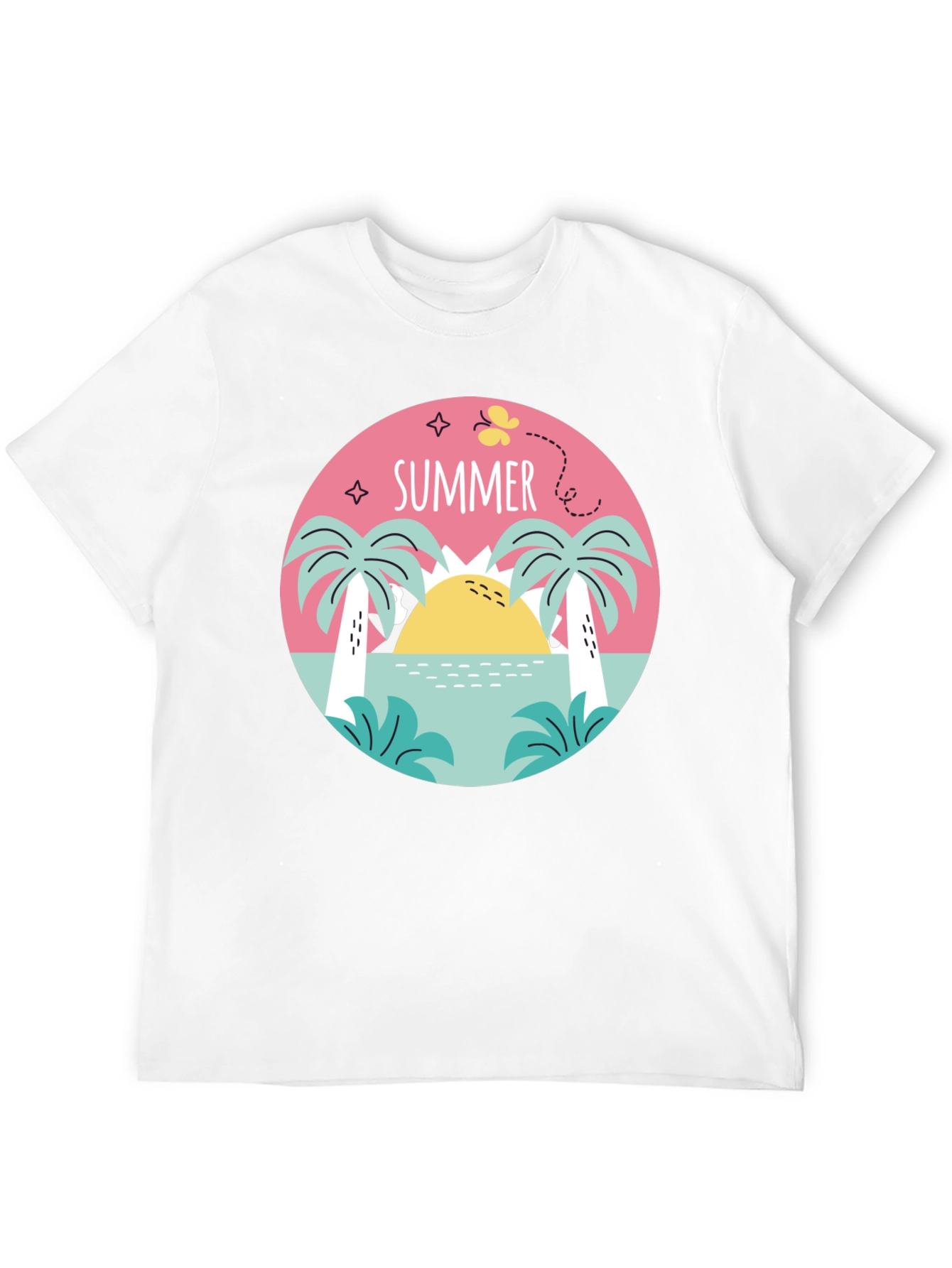 Summer Vibes Graphic Tee - Black