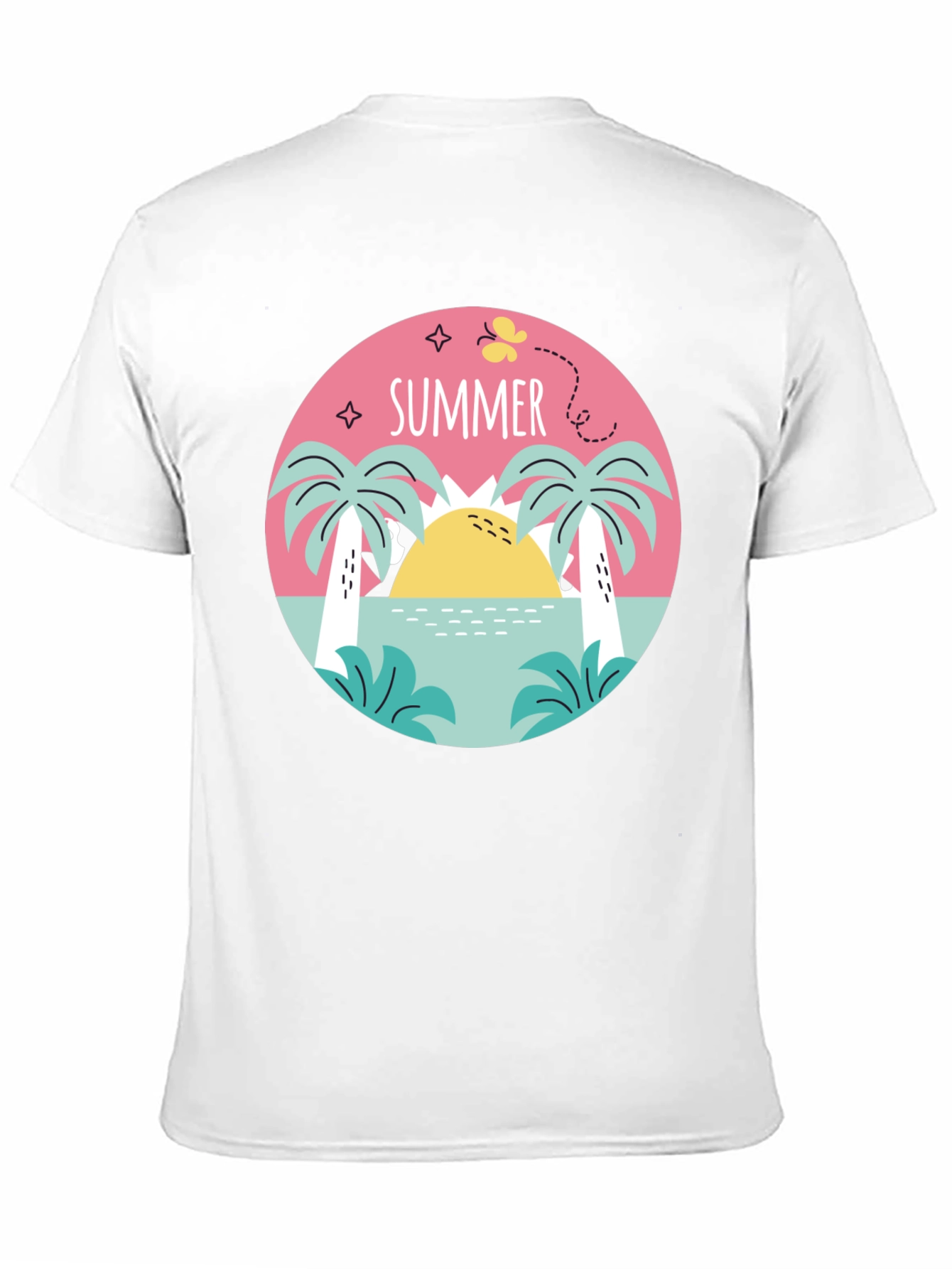Summer Vibes Graphic Tee - Black