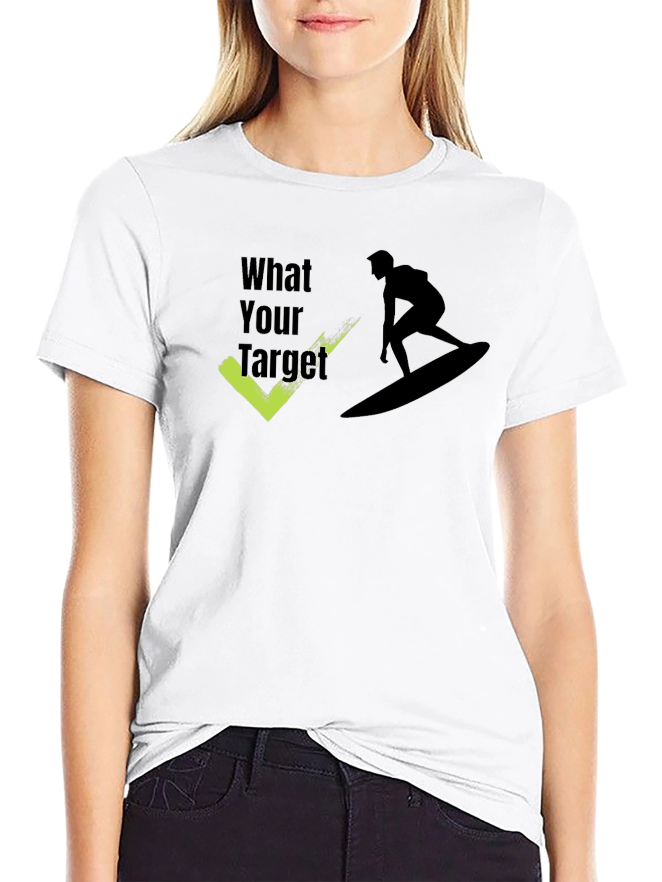 Surf Target Tee - Black Graphic T-Shirt