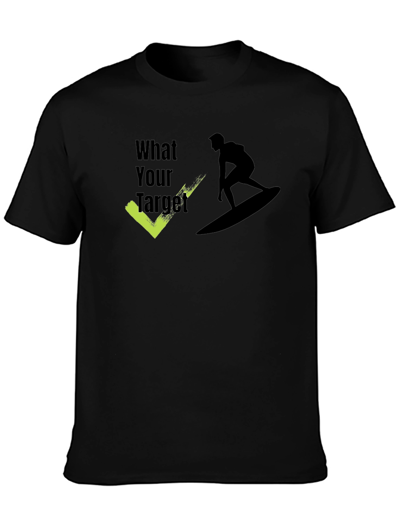 Surf Target Tee - Black Graphic T-Shirt