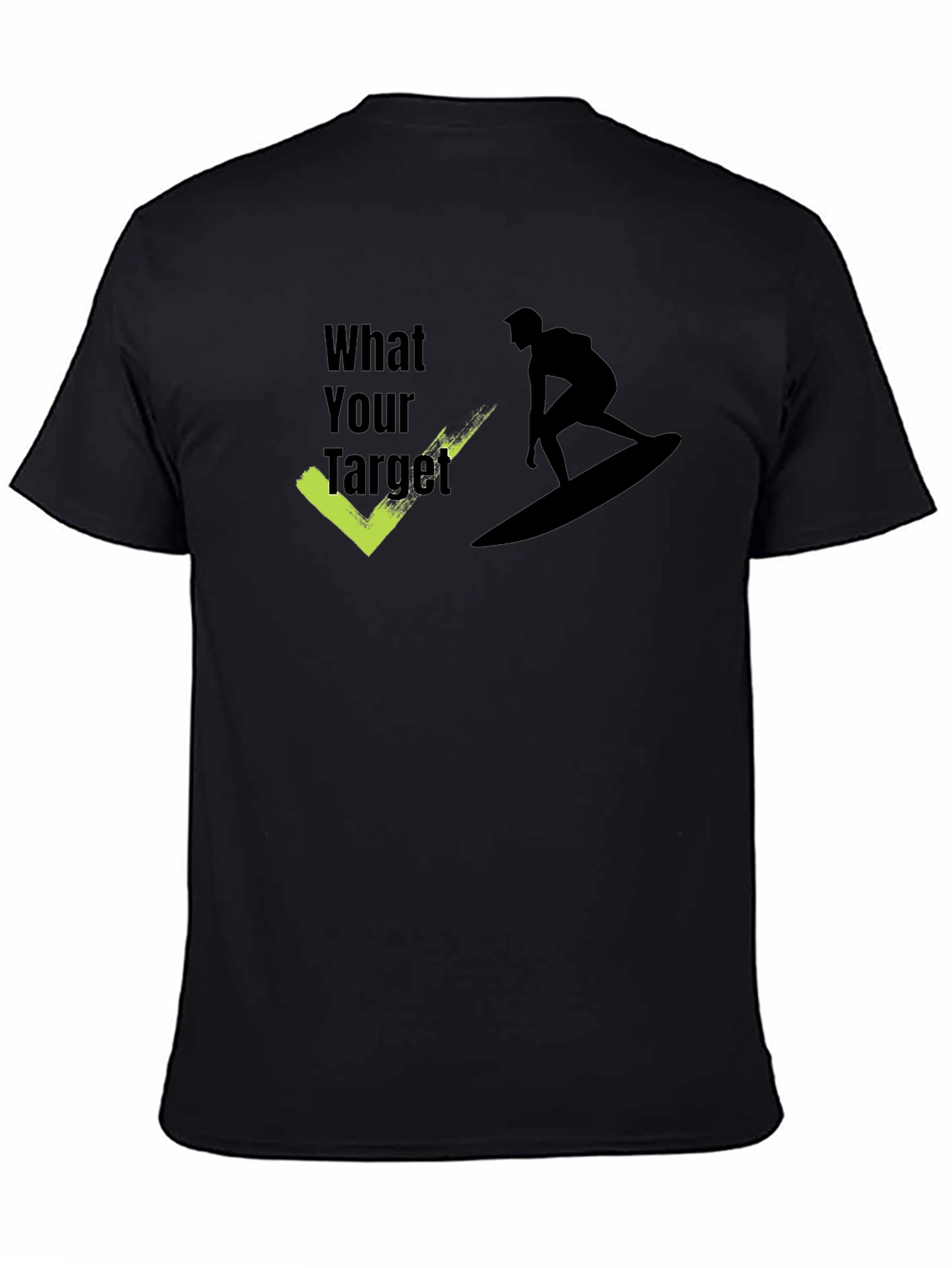 Surf Target Tee - Black Graphic T-Shirt