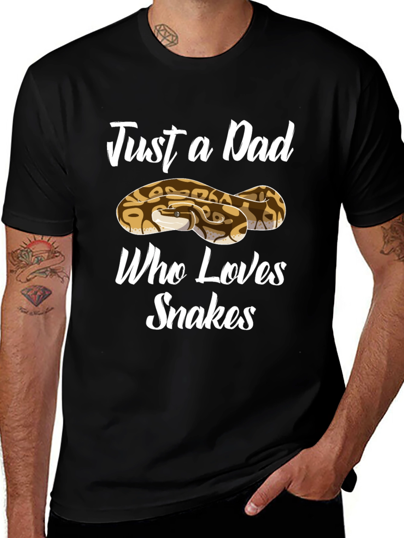 Dad Who Loves Snakes T-Shirt
