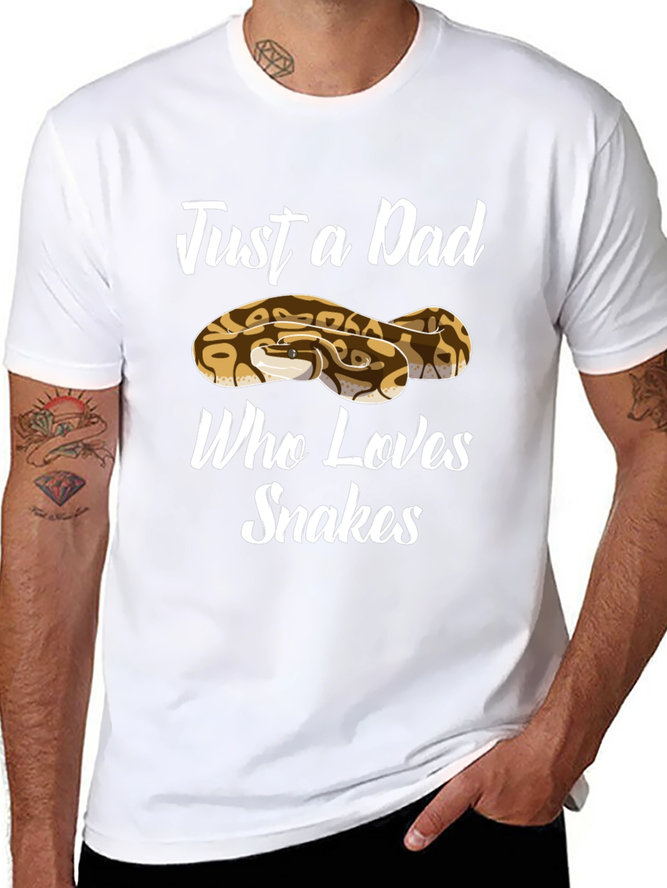 Dad Who Loves Snakes T-Shirt