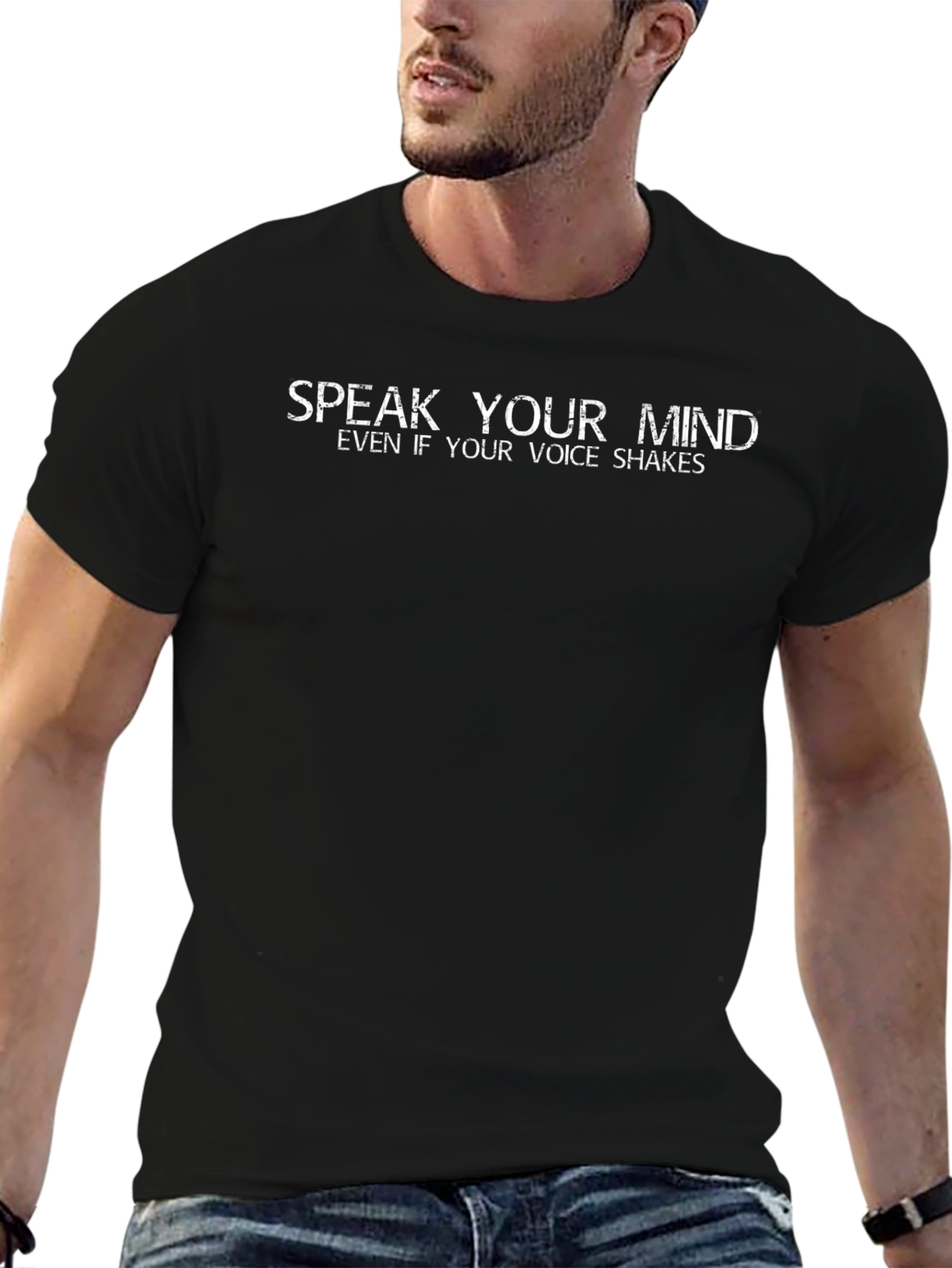 Speak Your Mind Graphic Tee - Black
