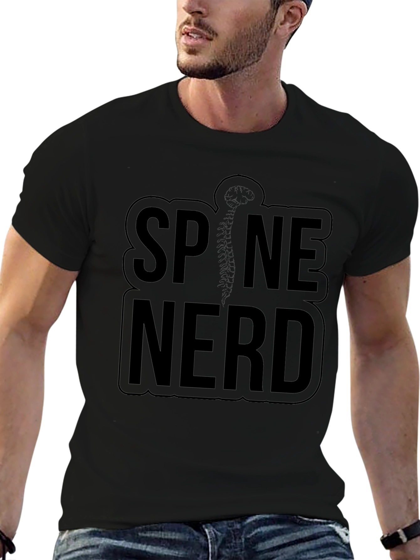 Spine Nerd T-Shirt - Anatomical Humor Tee