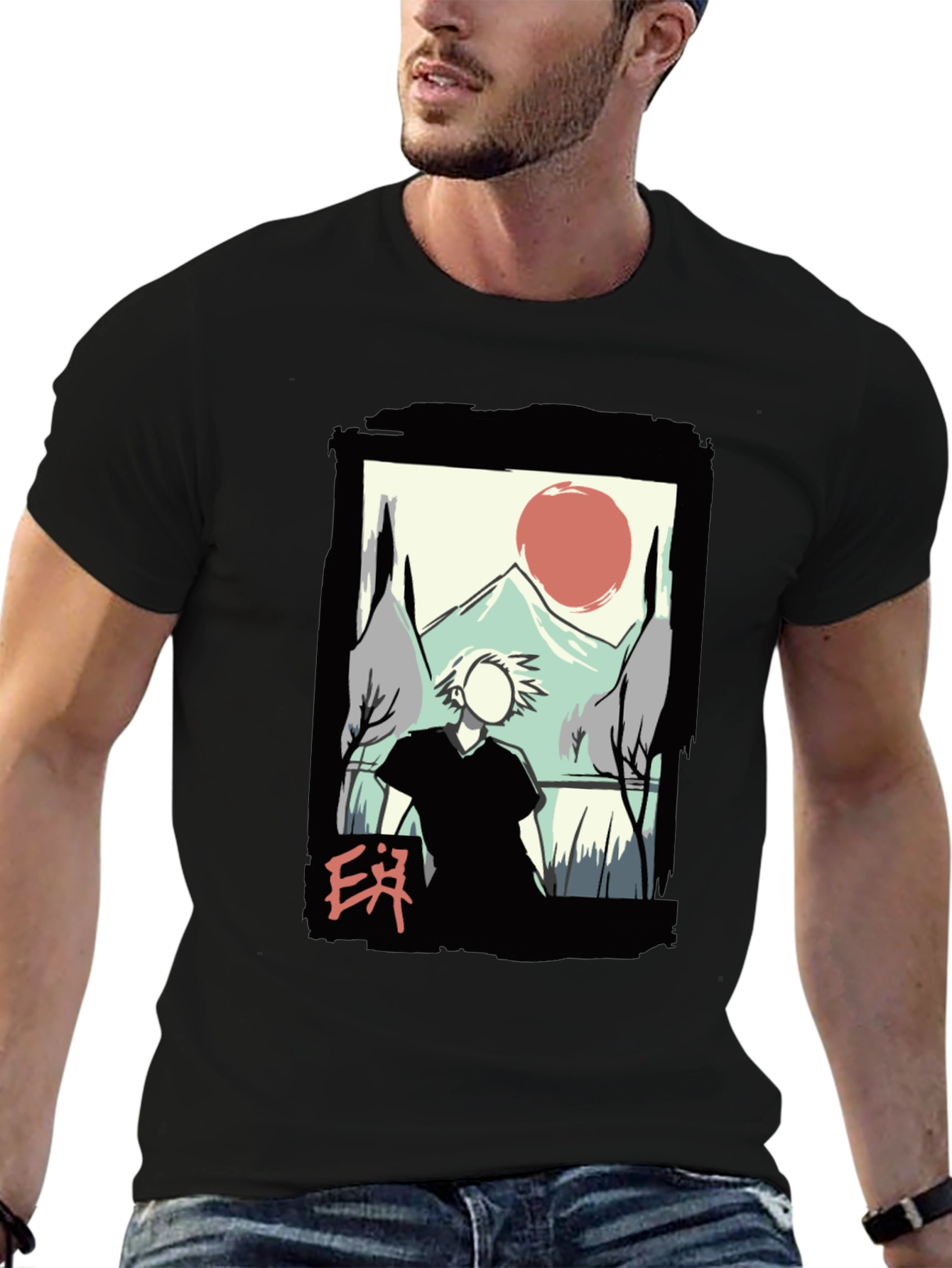 Artistic Japanese Landscape T-Shirt