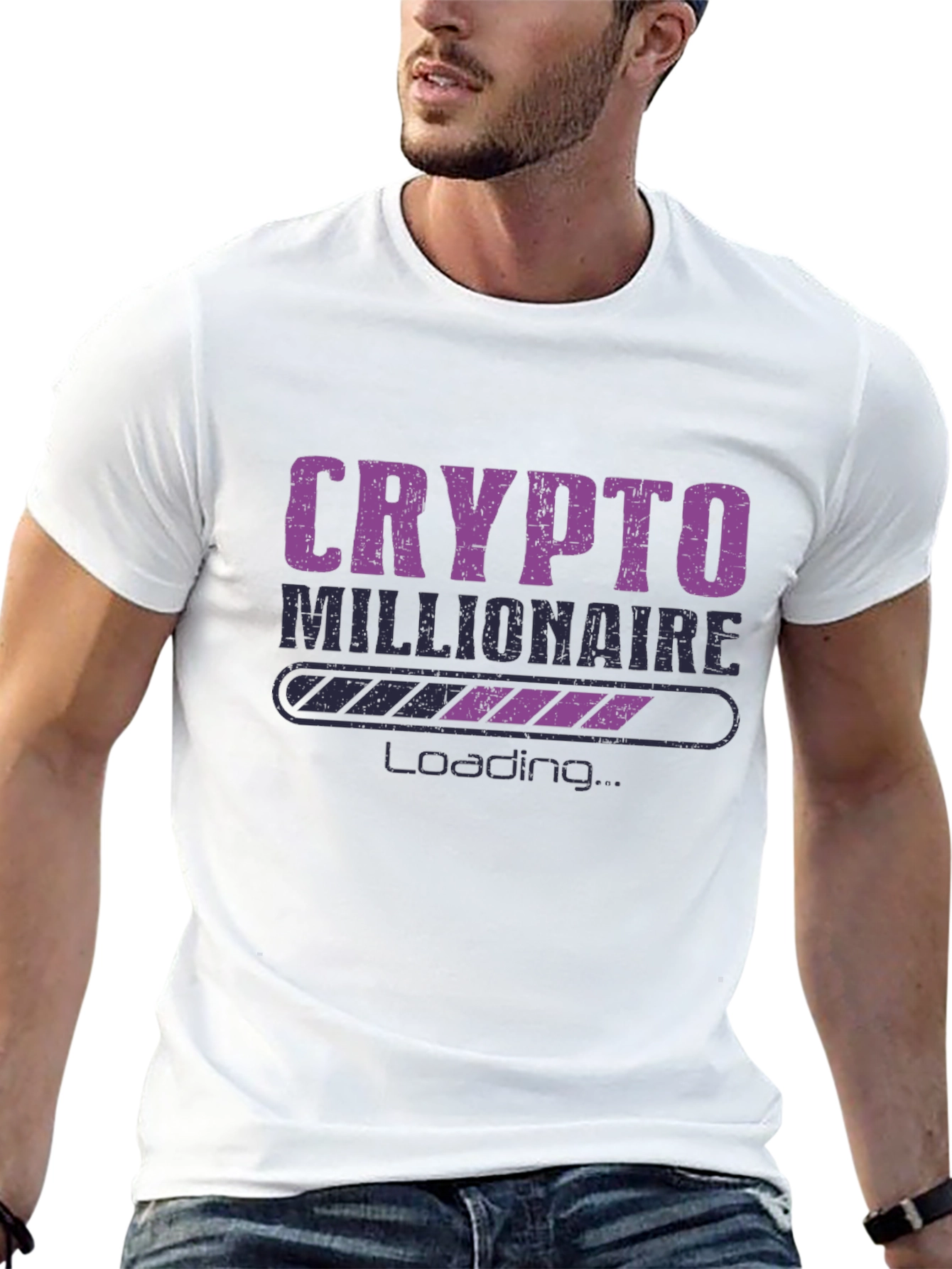 Crypto Millionaire Loading T-Shirt - Black
