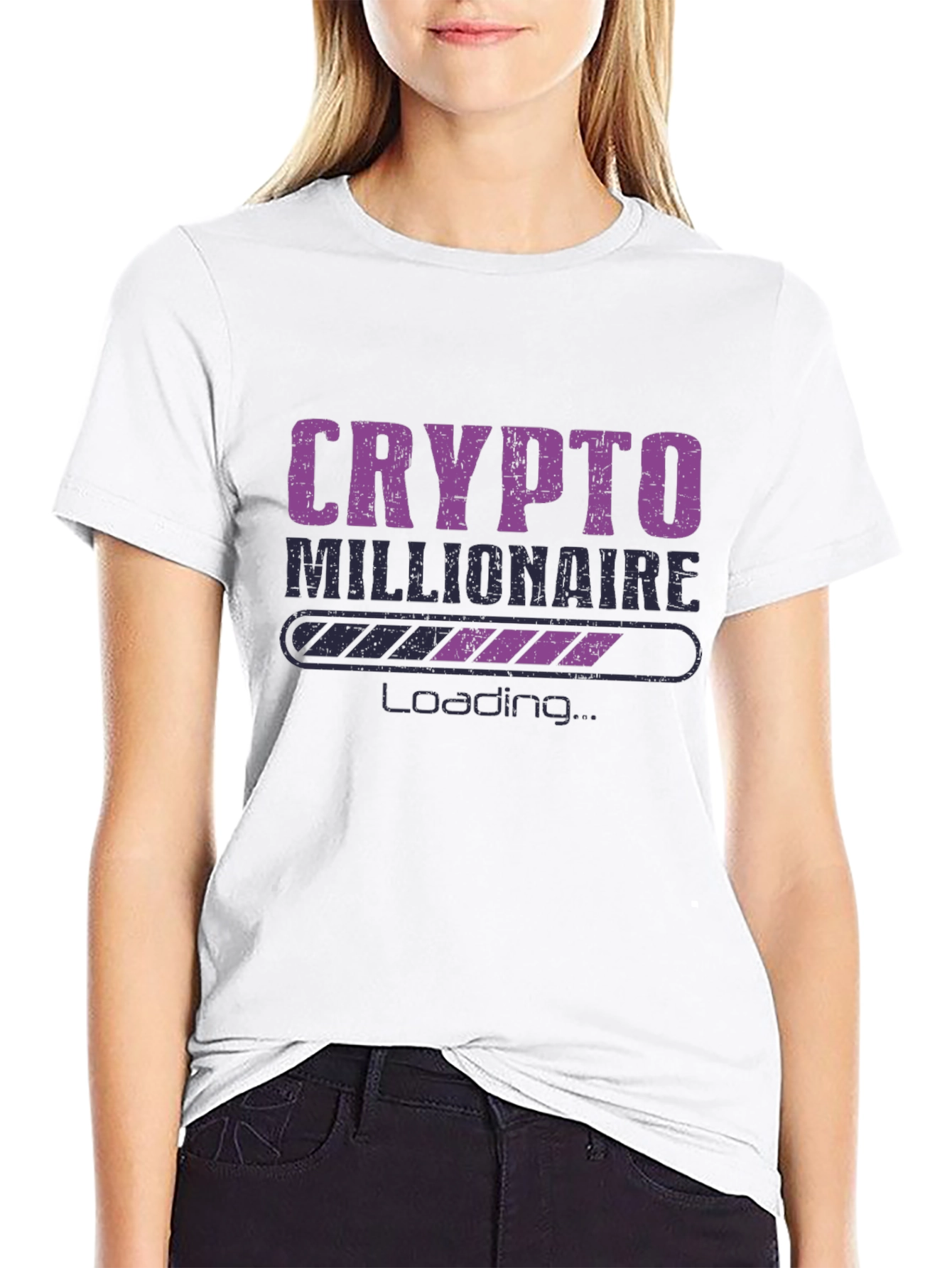 Crypto Millionaire Loading T-Shirt - Black