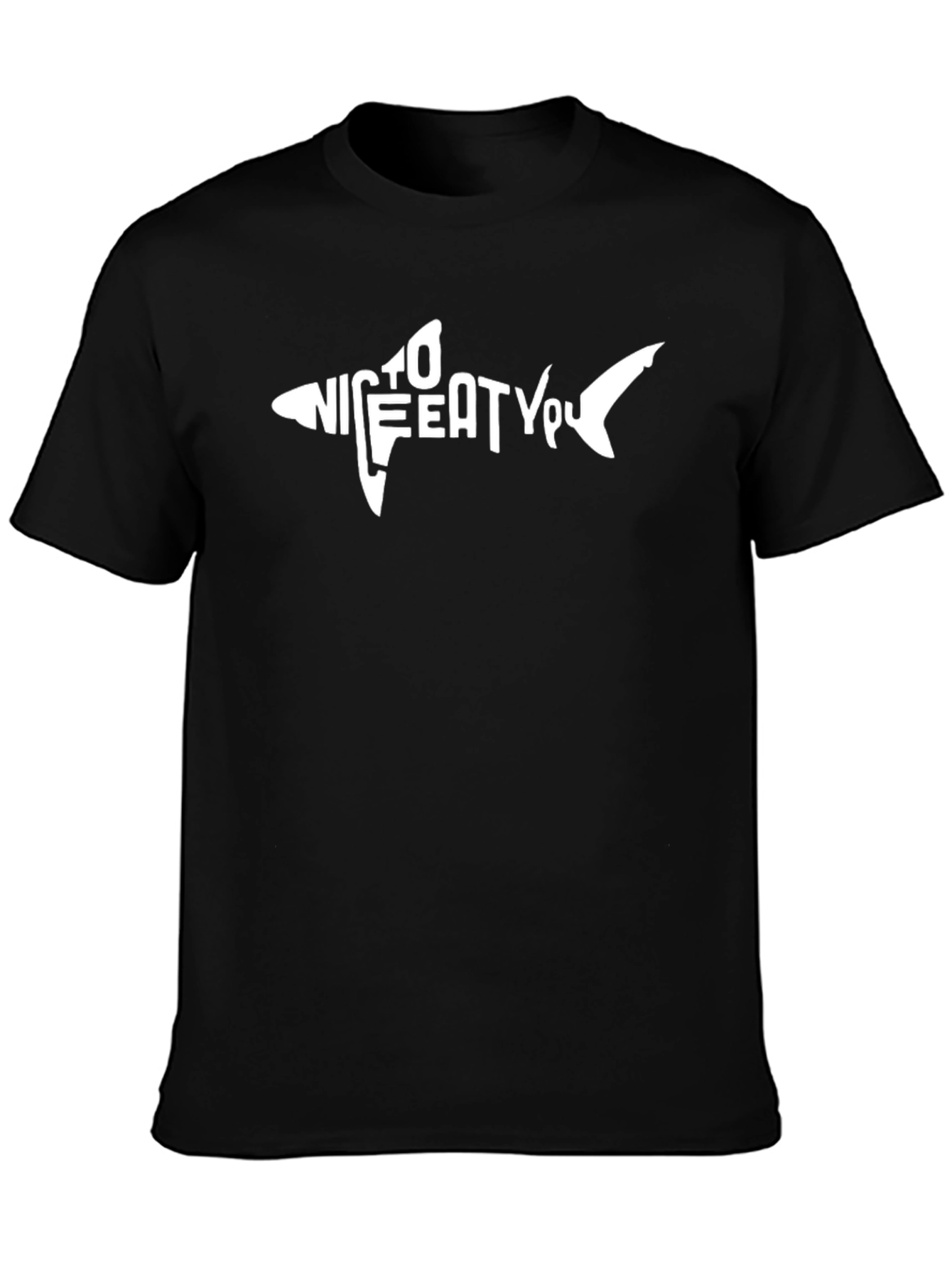 Funny Shark Graphic T-Shirt - Nice To Eat You!