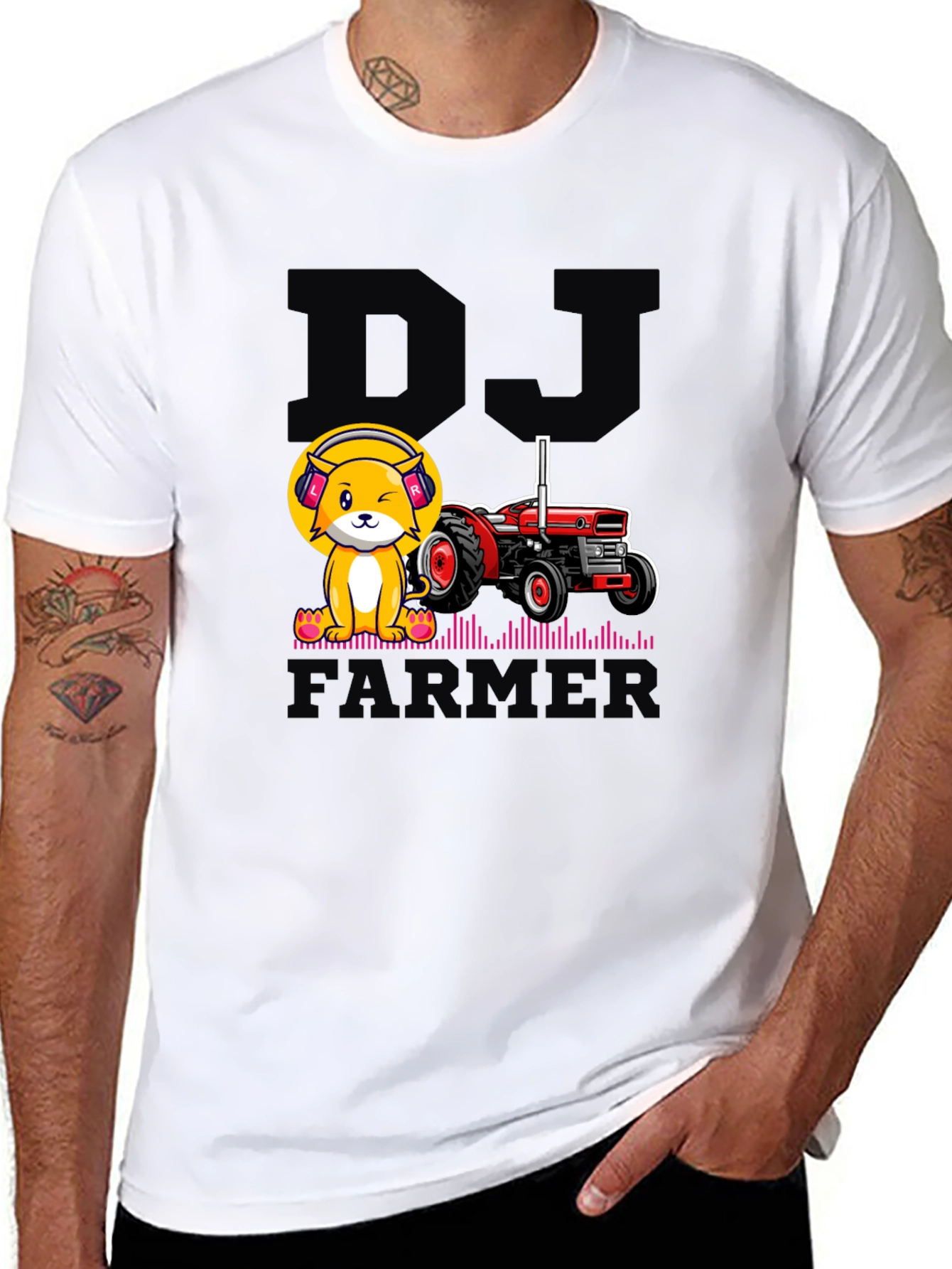 DJ Farmer Black Graphic Tee