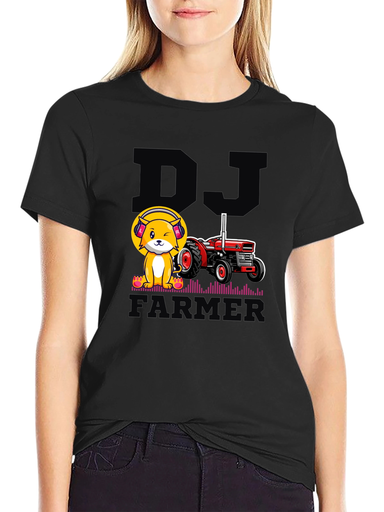 DJ Farmer Black Graphic Tee