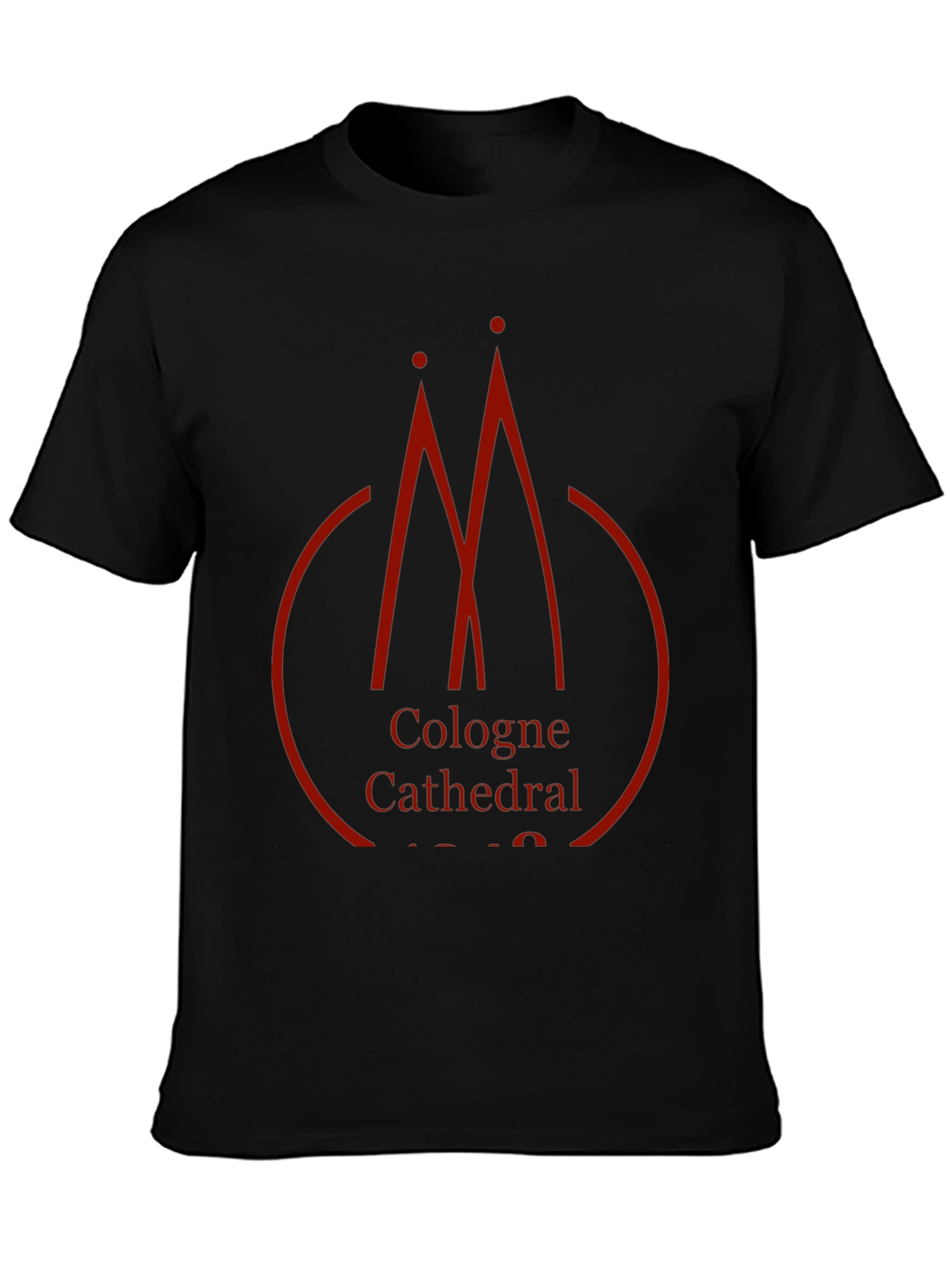 Cologne Cathedral Graphic Black T-Shirt