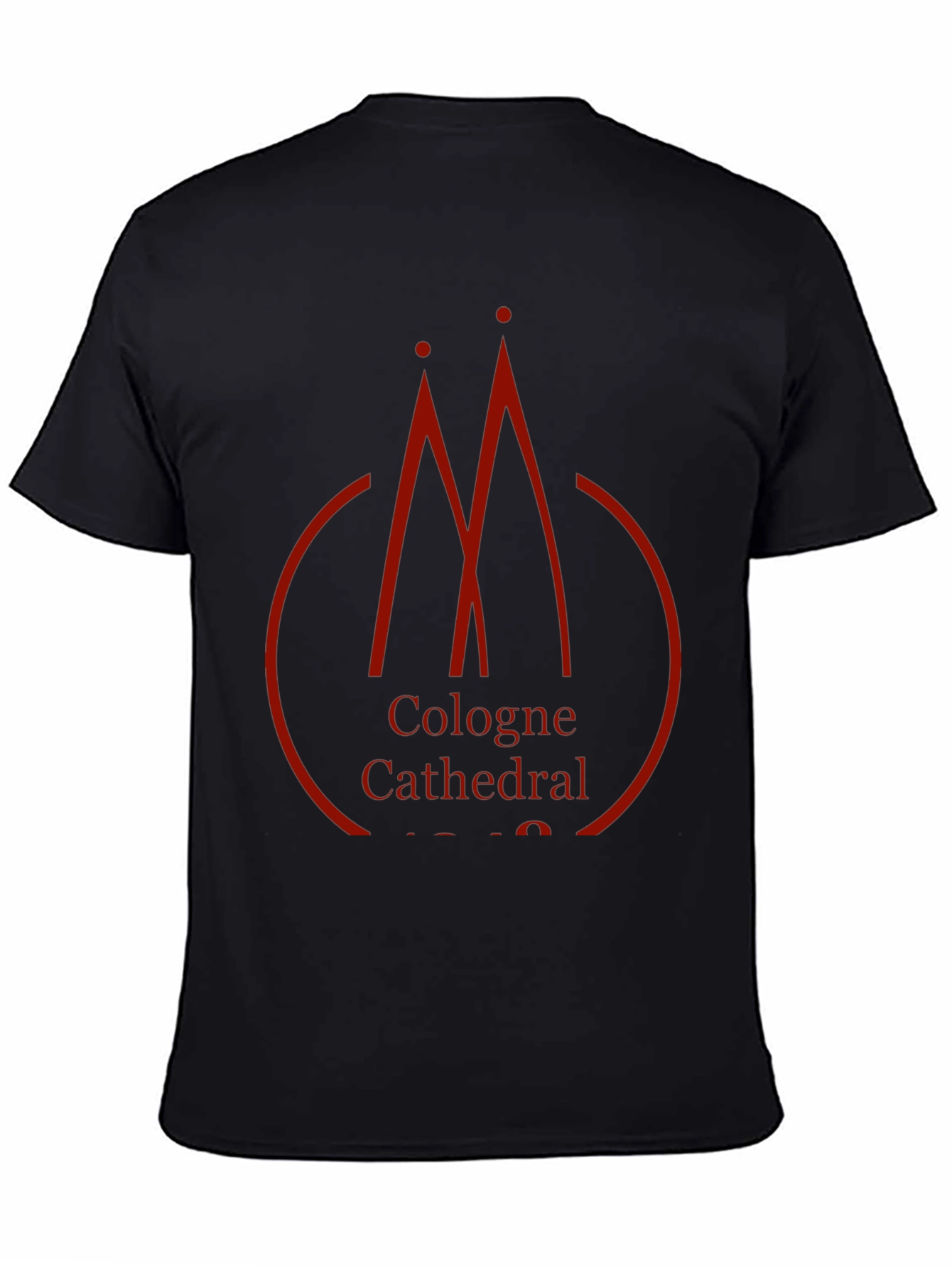 Cologne Cathedral Graphic Black T-Shirt