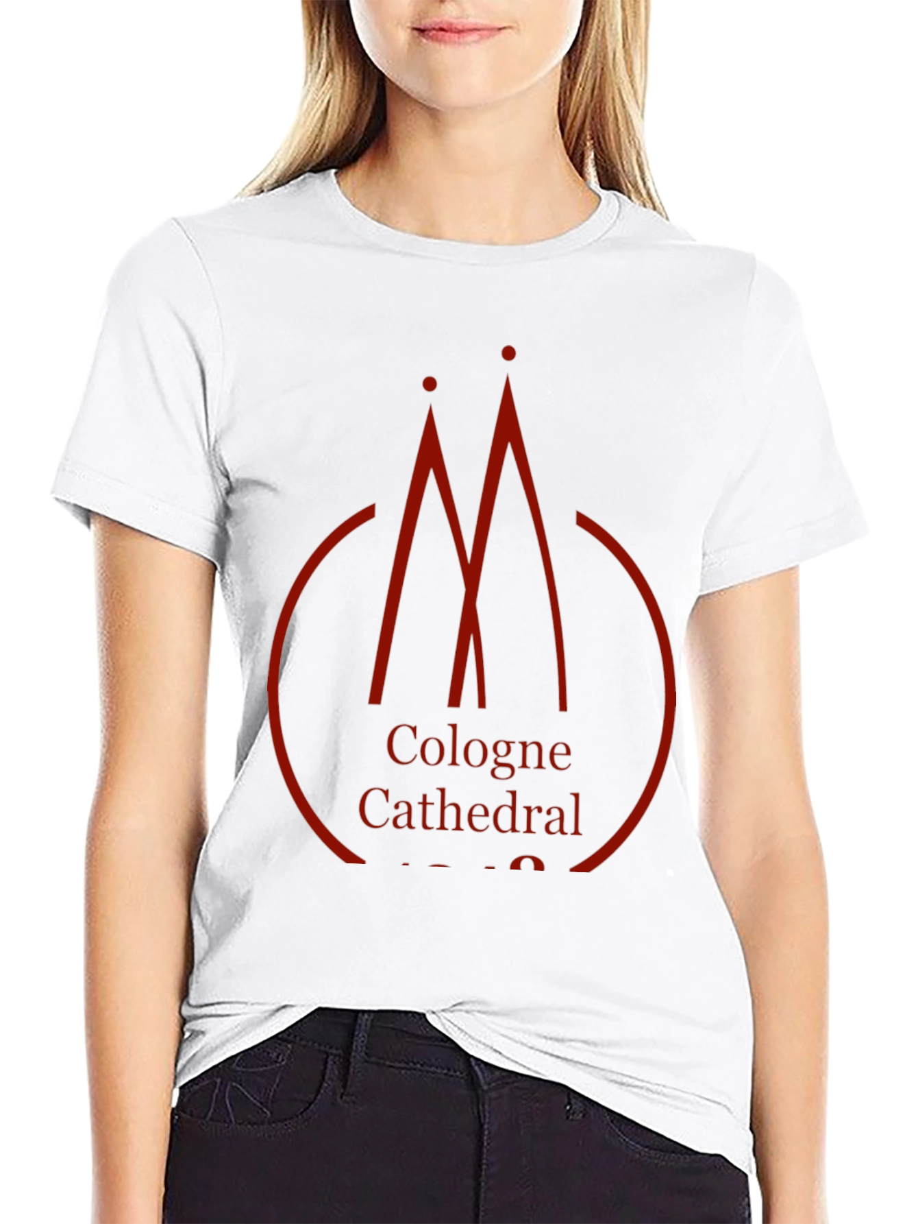 Cologne Cathedral Graphic Black T-Shirt