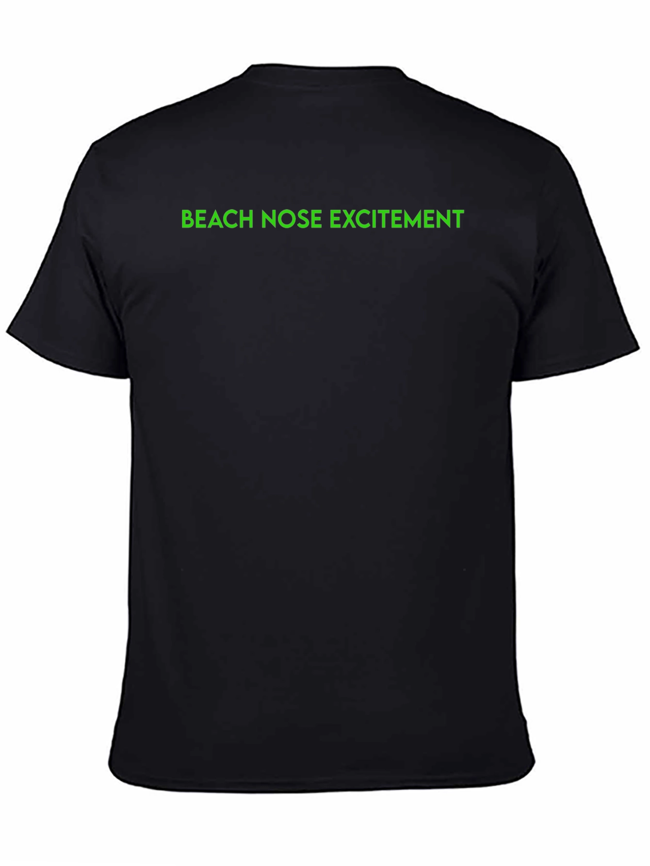 Beach Nose Excitement Black T-Shirt