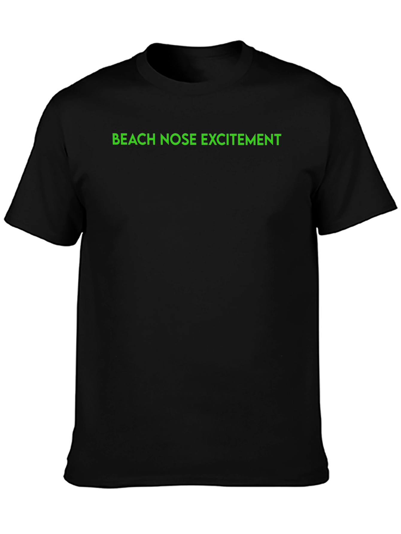 Beach Nose Excitement Black T-Shirt