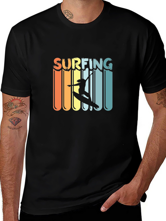 Retro Surfing Tee - Vintage Style Graphic T-Shirt