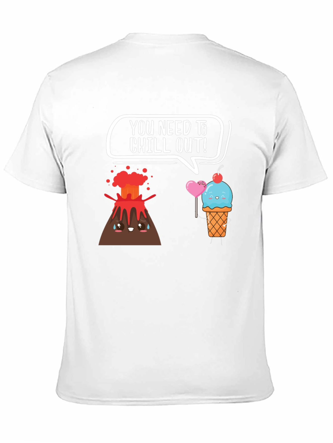 Chill Out Volcano Ice Cream Graphic Tee