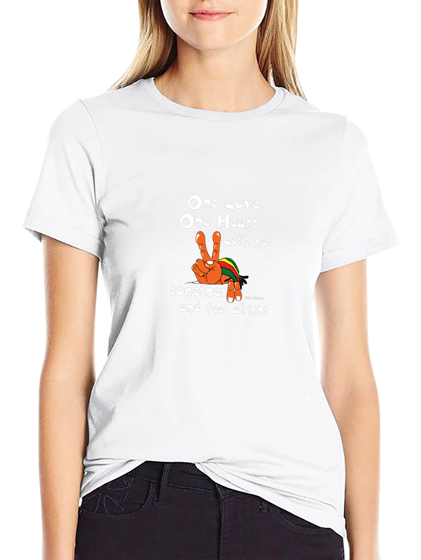 One Love Graphic Tee - Bob Marley Inspired Shirt