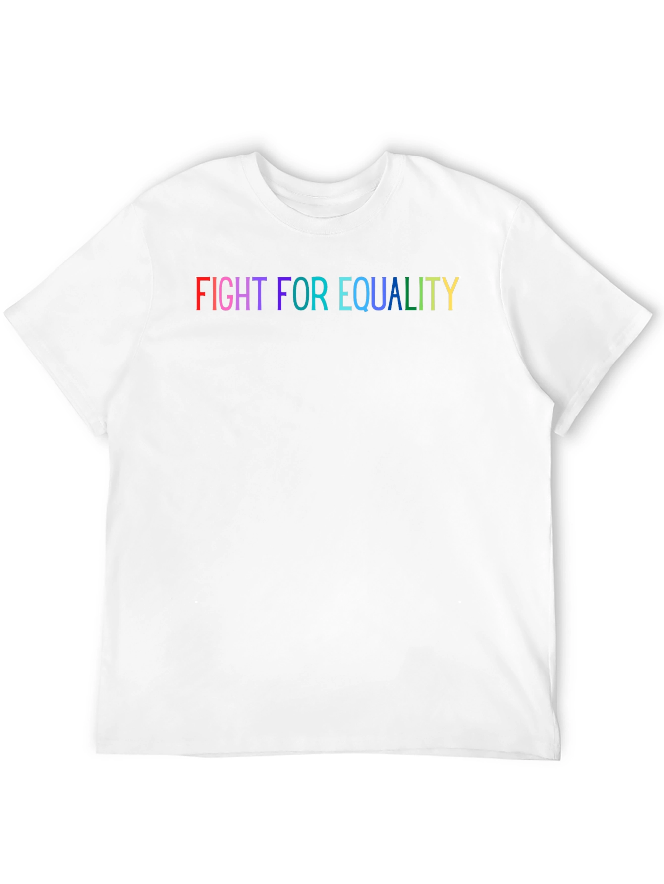 Fight for Equality Rainbow Graphic T-Shirt