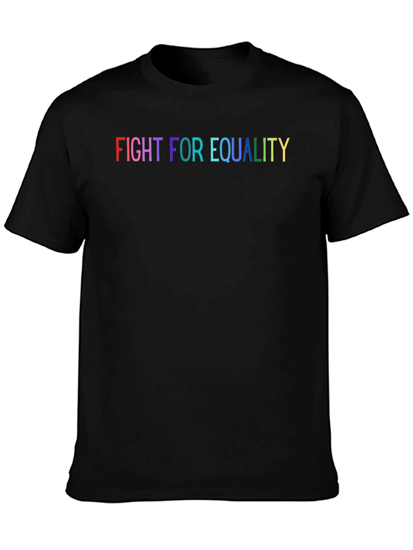 Fight for Equality Rainbow Graphic T-Shirt