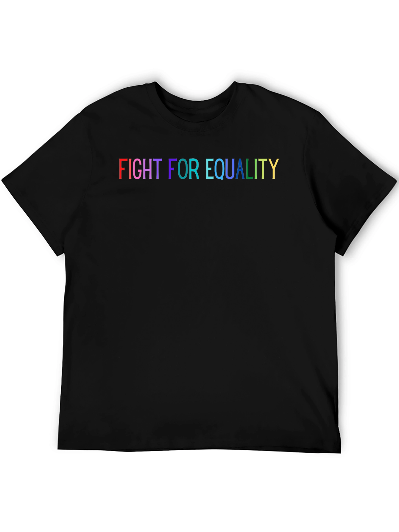 Fight for Equality Rainbow Graphic T-Shirt