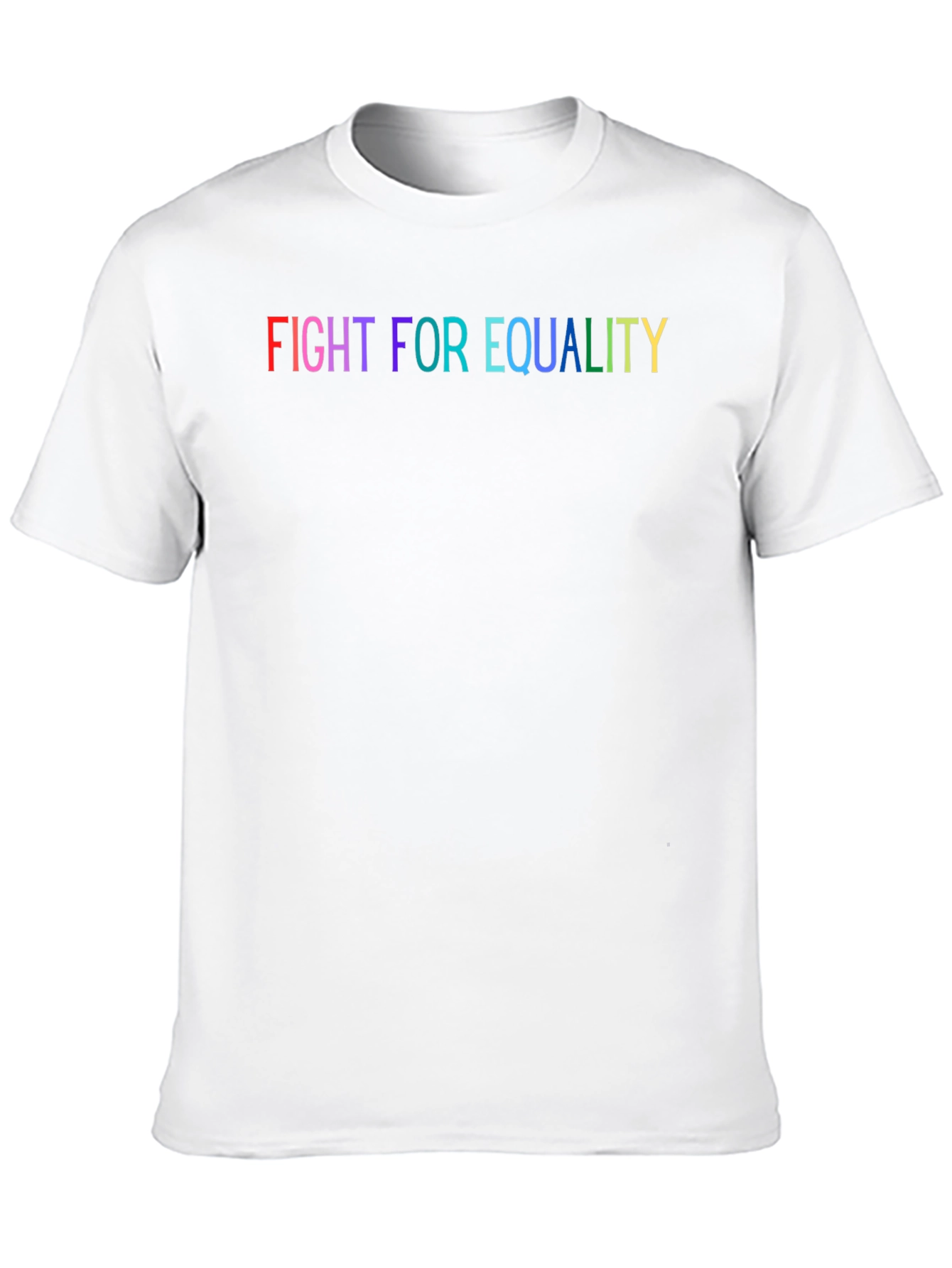 Fight for Equality Rainbow Graphic T-Shirt