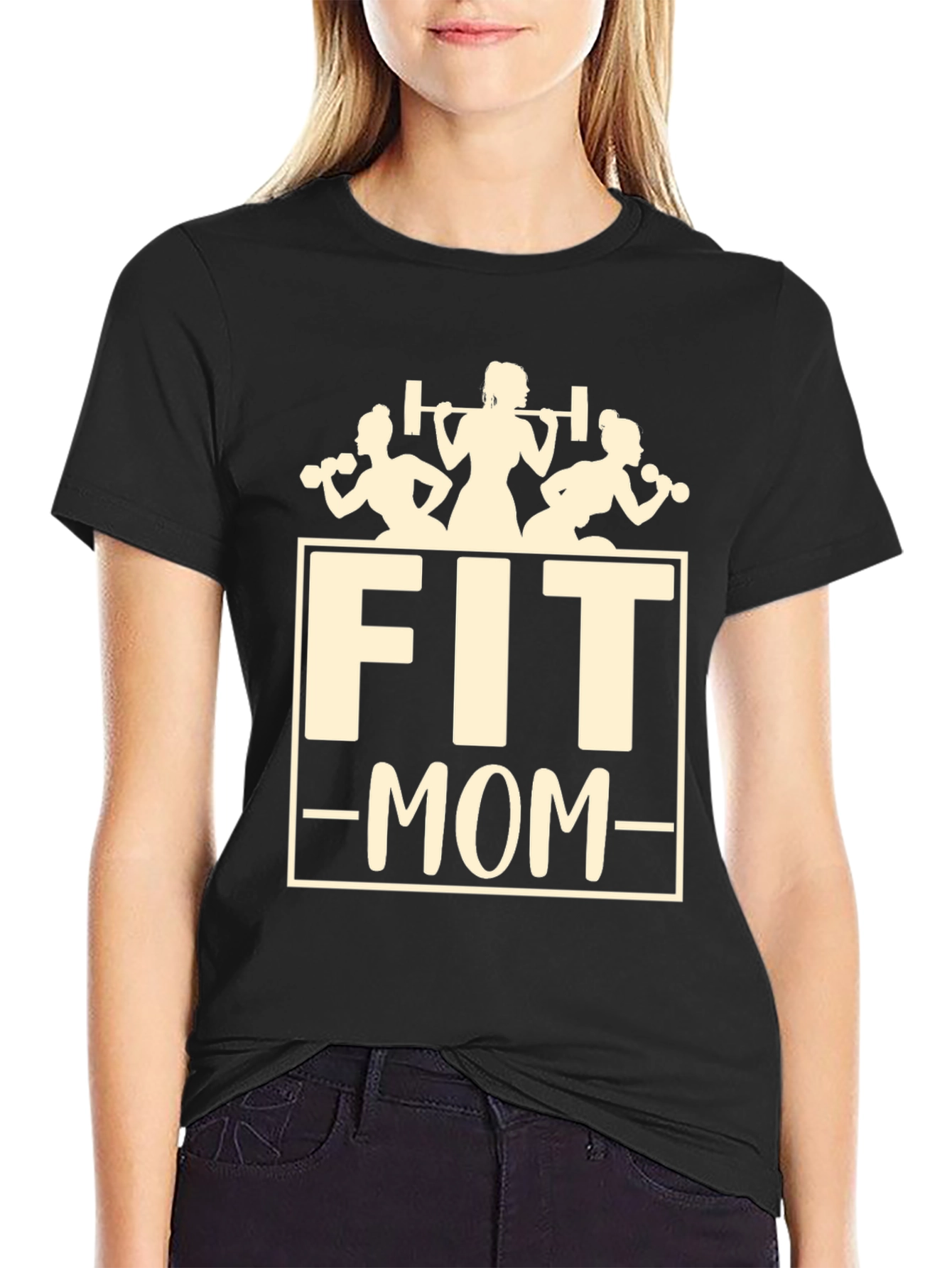 Fit Mom Graphic T-Shirt - Workout Fitness Apparel