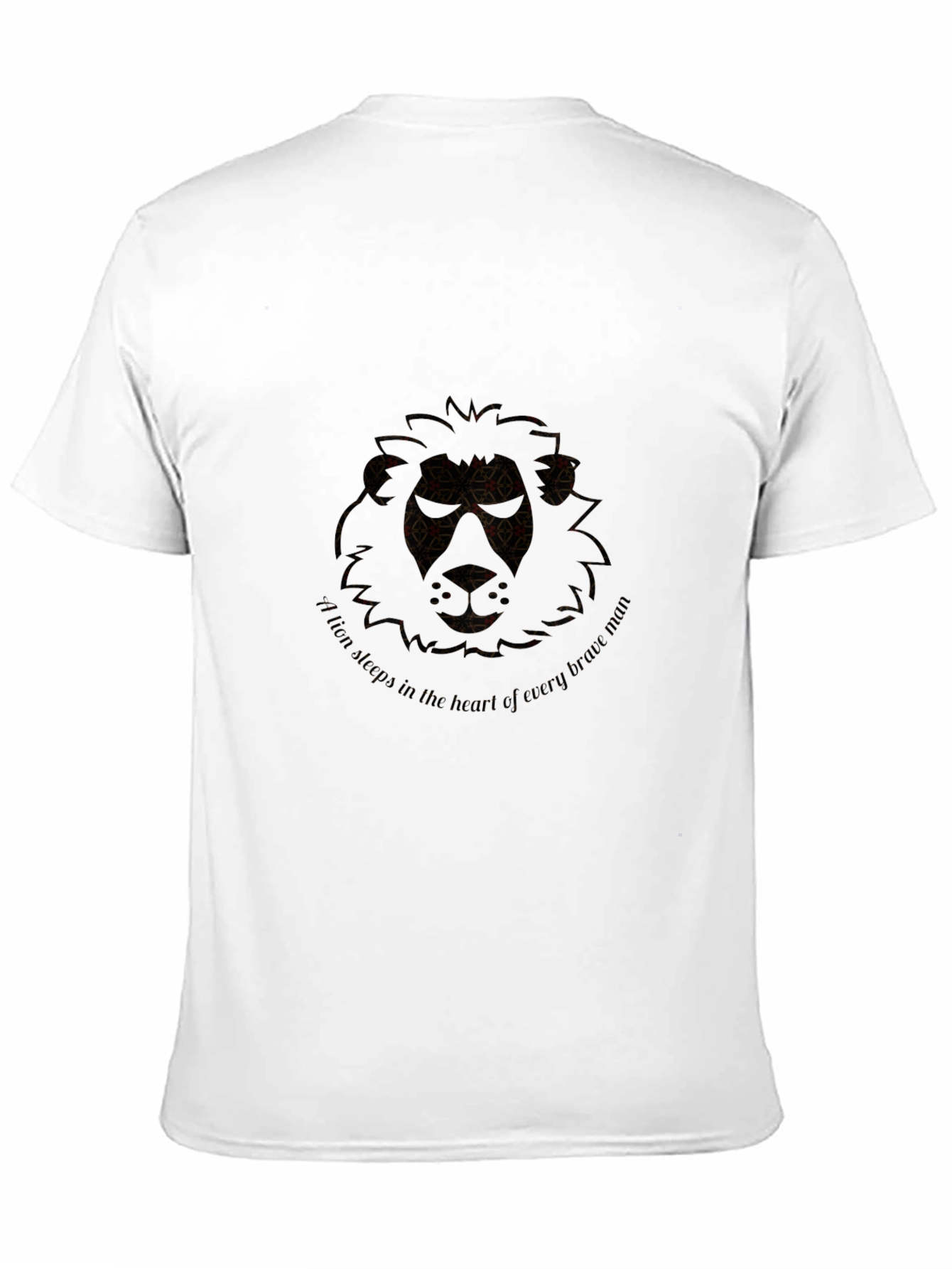 Lion Heart Graphic Black T-Shirt