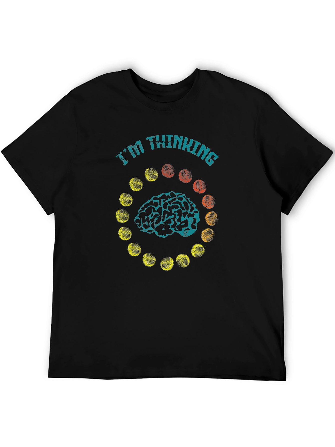 Im Thinking Brain Graphic T-Shirt - Black