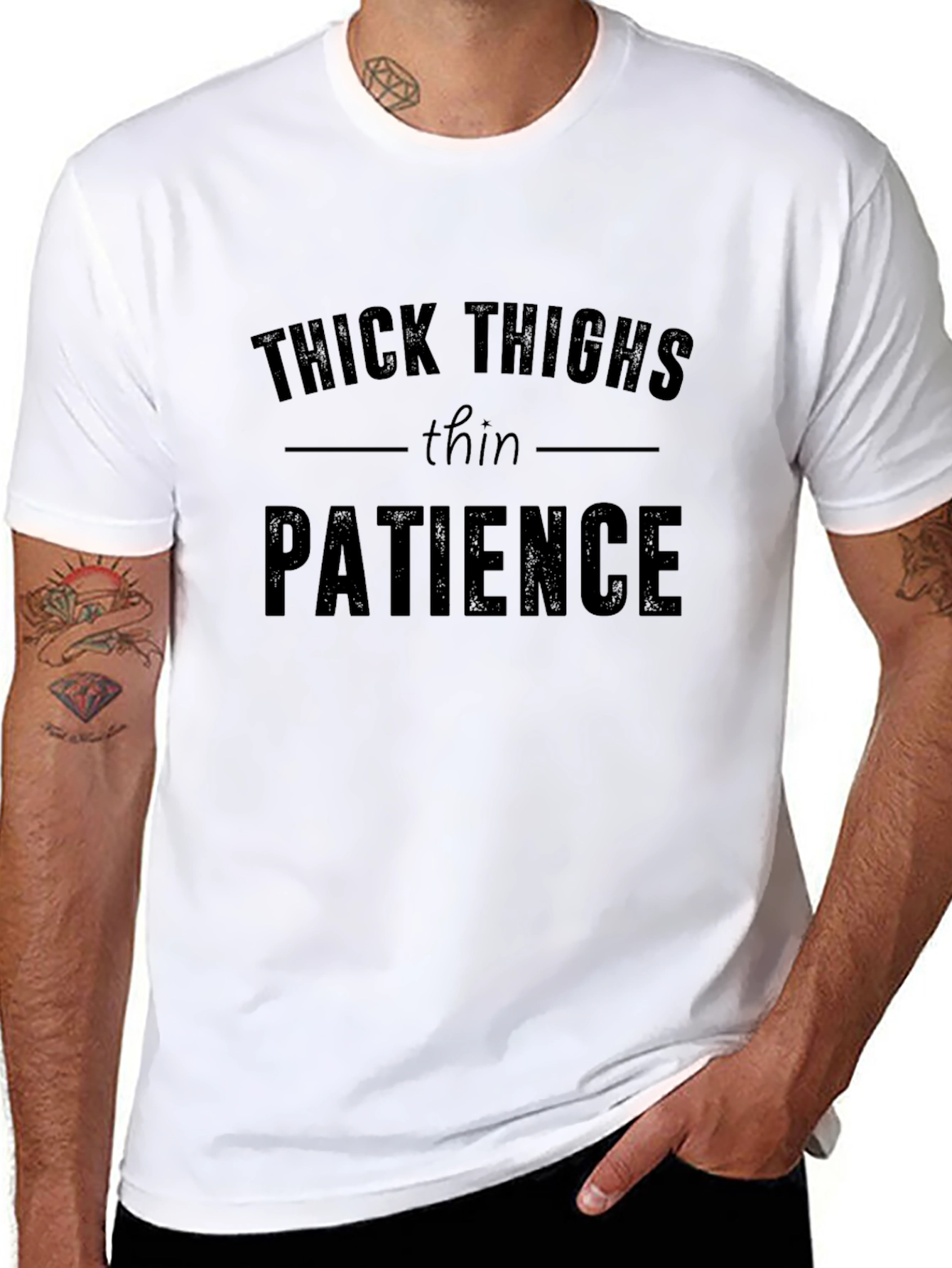 Thick Thighs Thin Patience Graphic Tee - Unisex