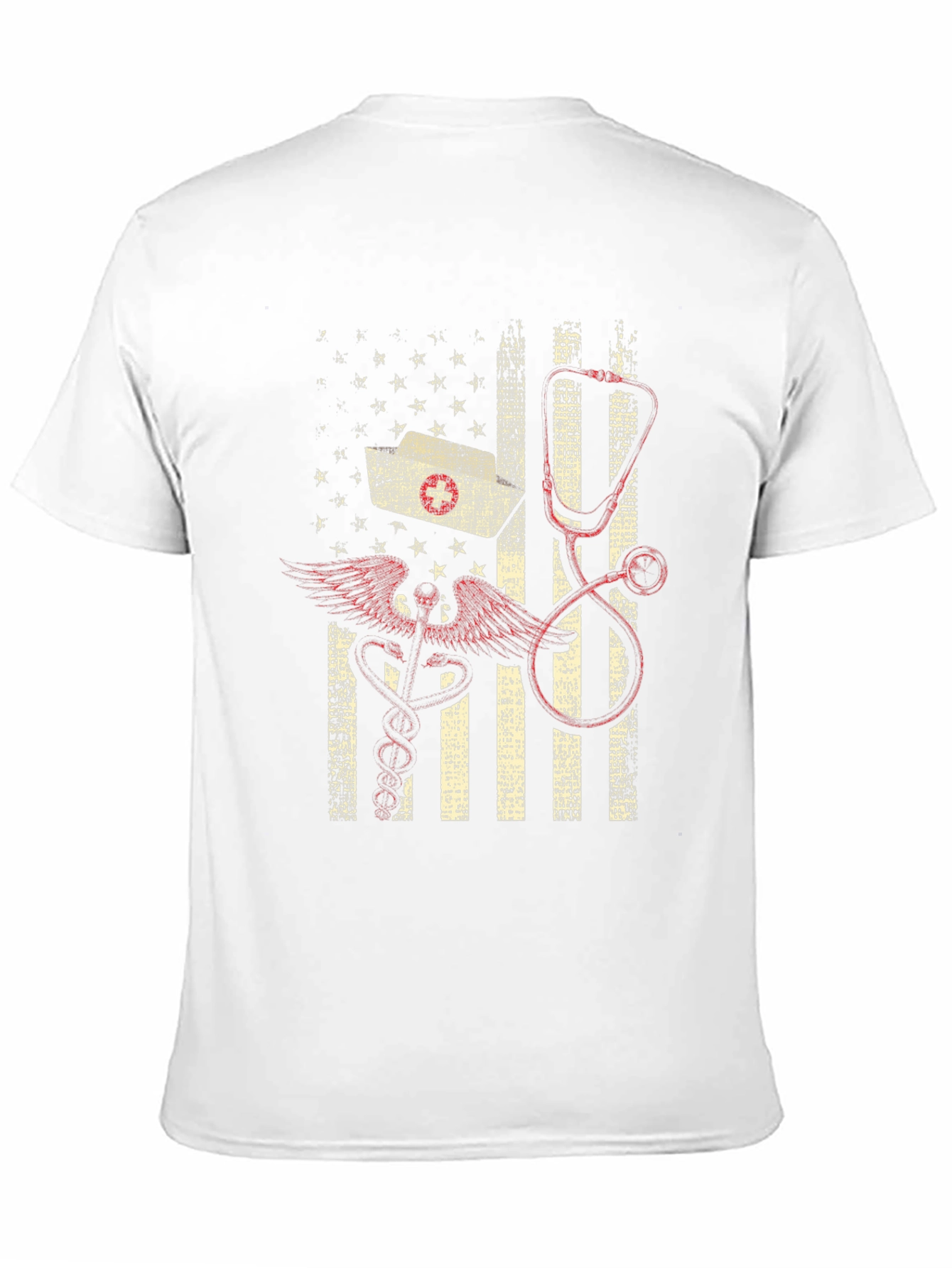 Nurse American Flag Graphic Tee