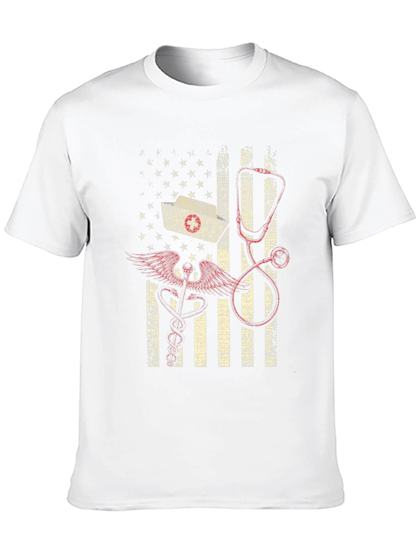 Nurse American Flag Graphic Tee