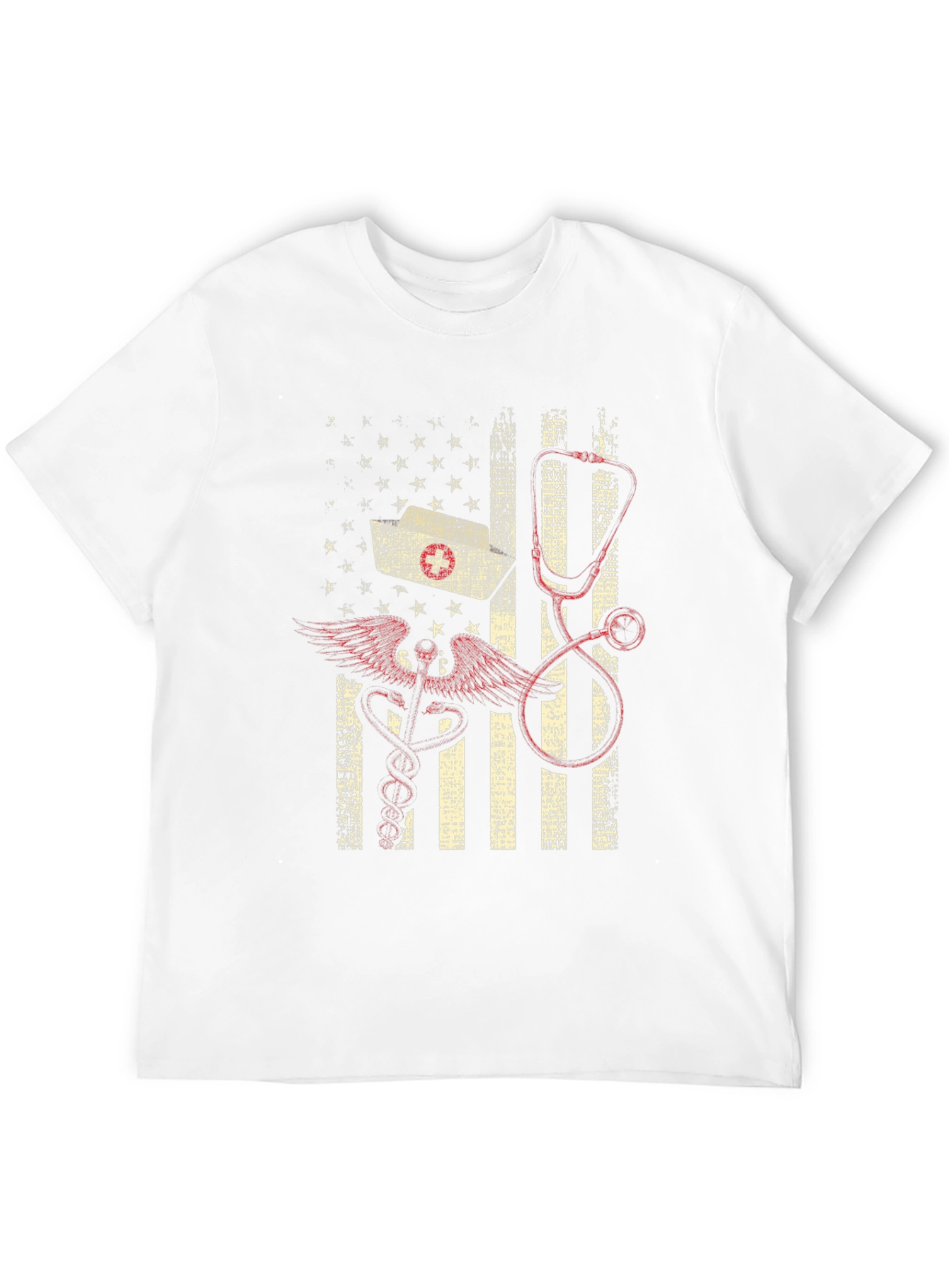 Nurse American Flag Graphic Tee