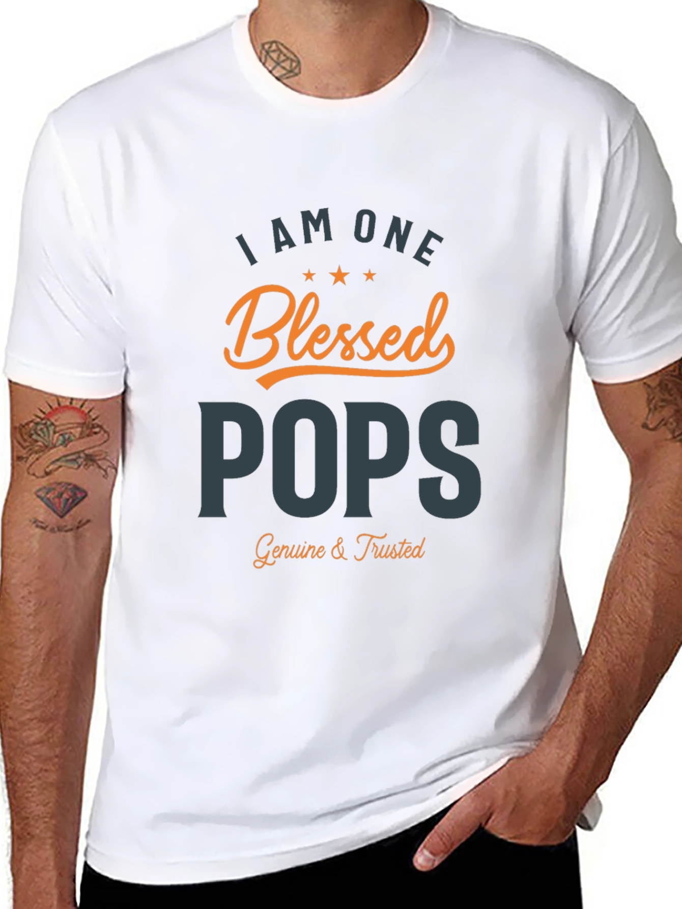 Blessed Pops T-Shirt - Genuine & Trusted