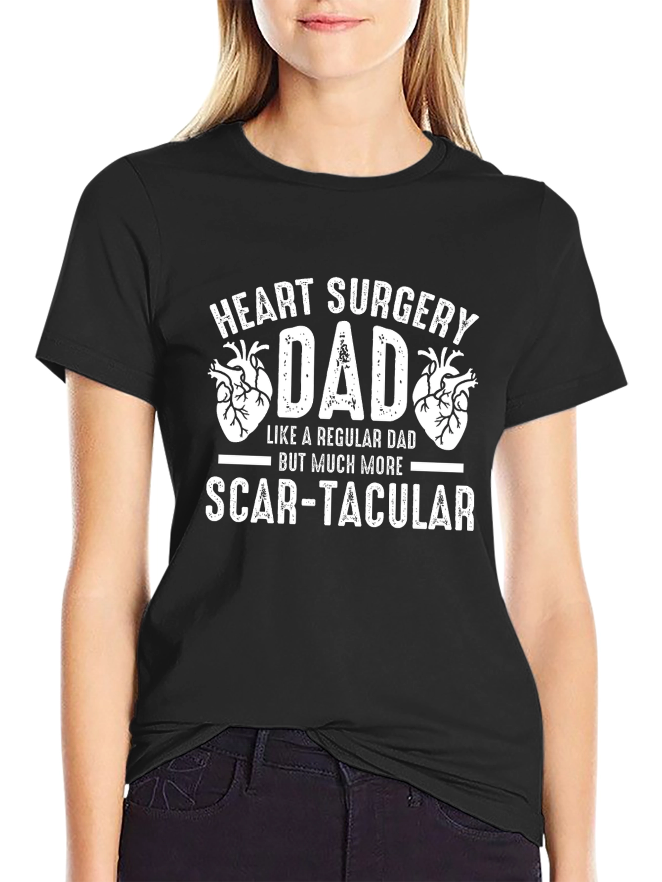 Heart Surgery Dad T-Shirt: Scar-tacular Fathers Day Gift